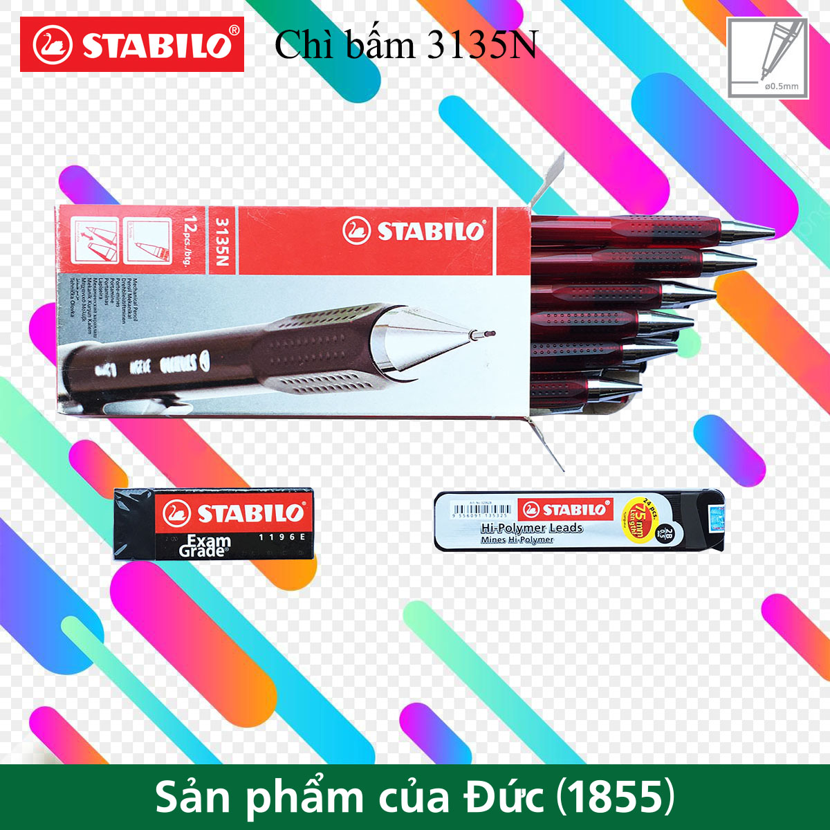 Hộp Bút chì bấm STABILO 3135N nét 0.5mm