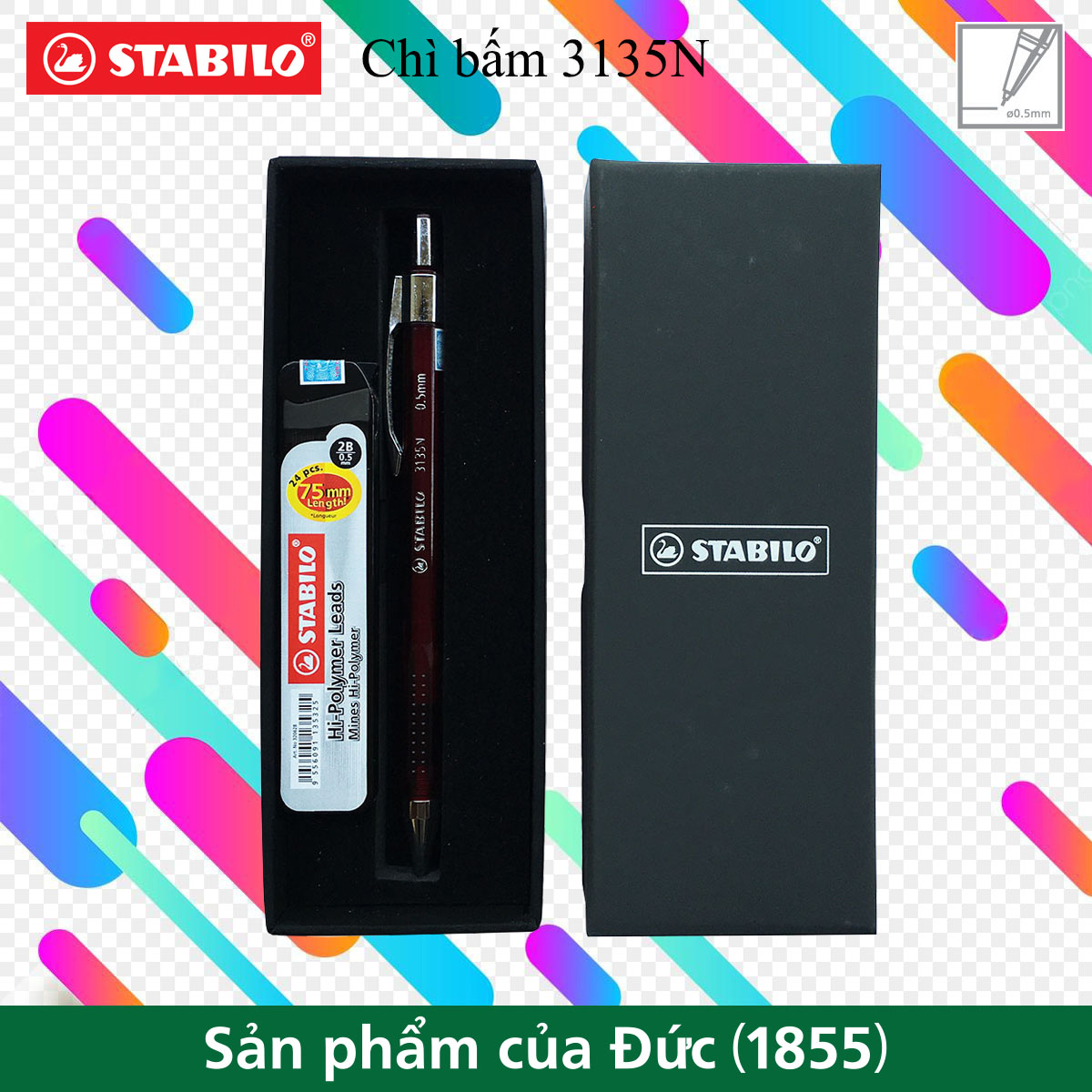 Combo bút chì bấm STABILO 3135N 0.5mm