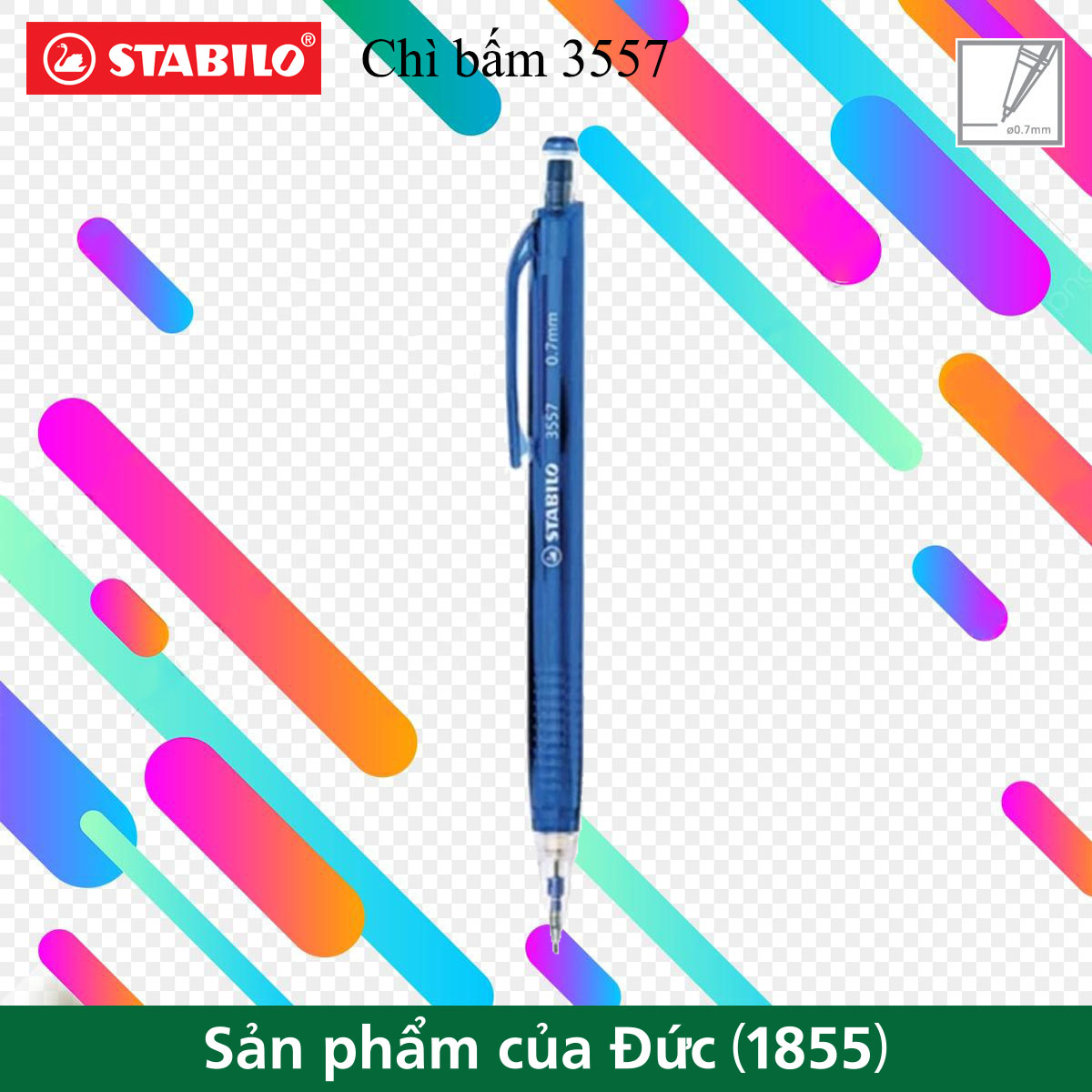 Bút chì bấm STABILO 3555/3557 0.5/0.7mm