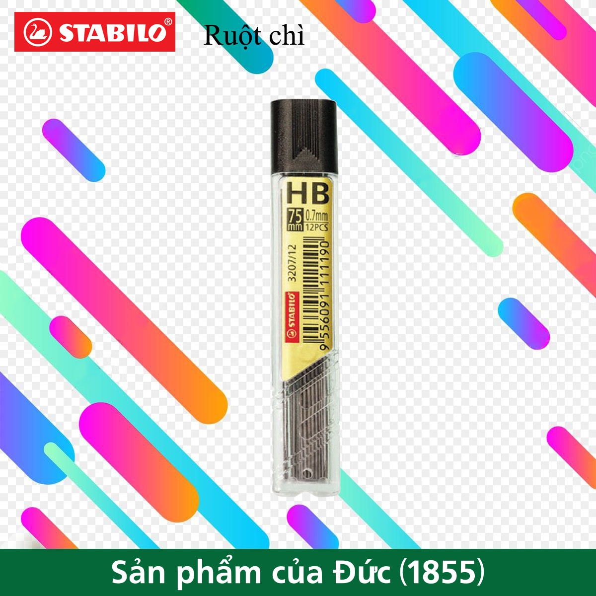 Ruột chì STABILO tuýp 12/24 ruột