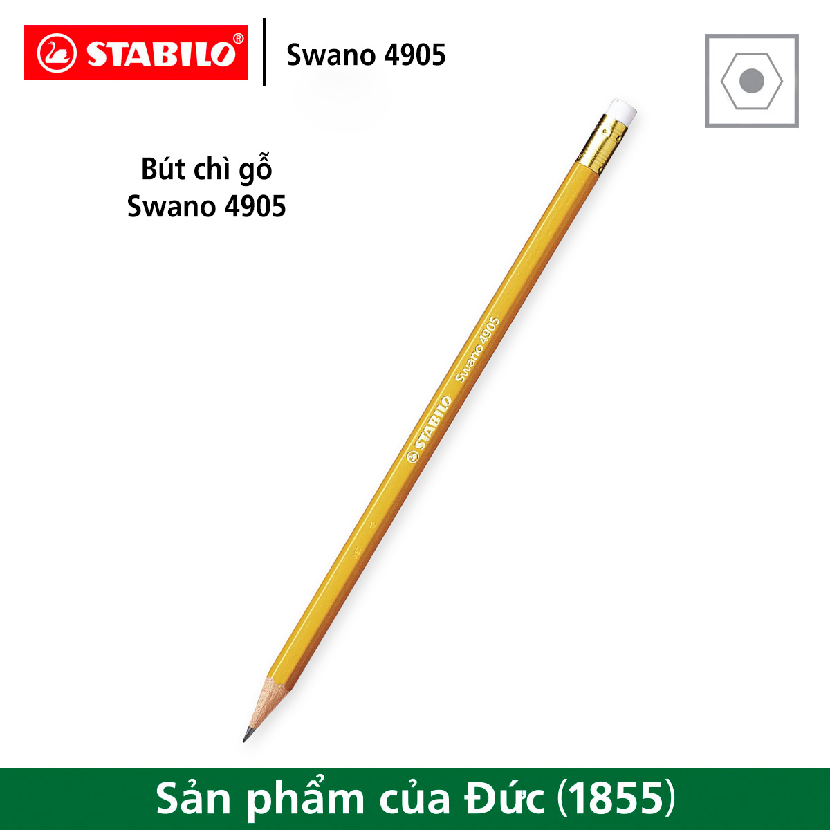 Bút chì gỗ STABILO Swano 4905 HB