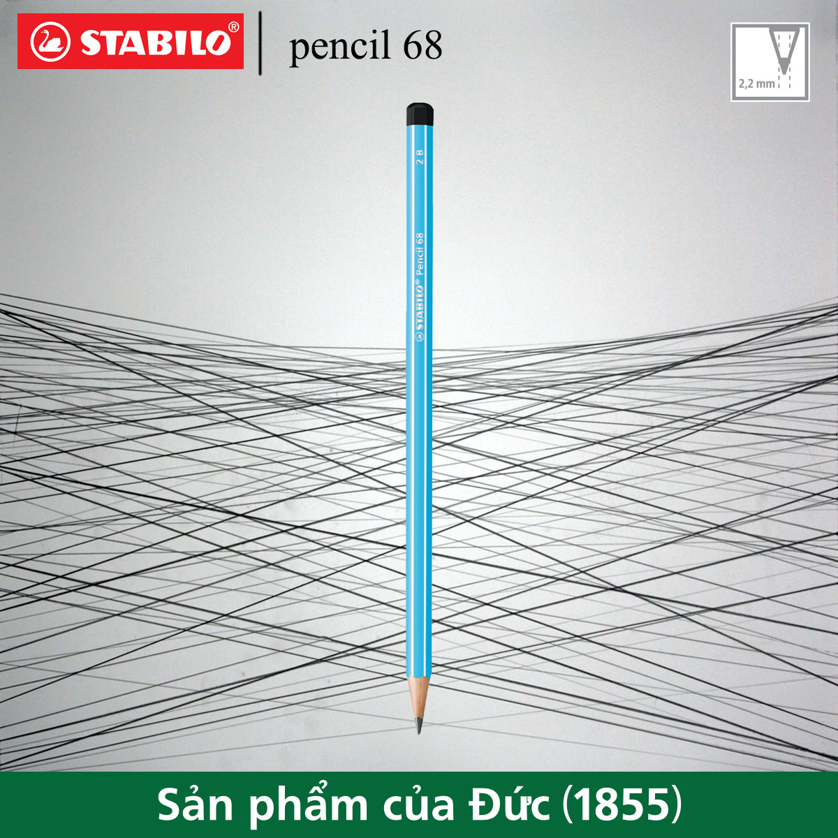 Bút chì gỗ STABILO Pencil 68 2B