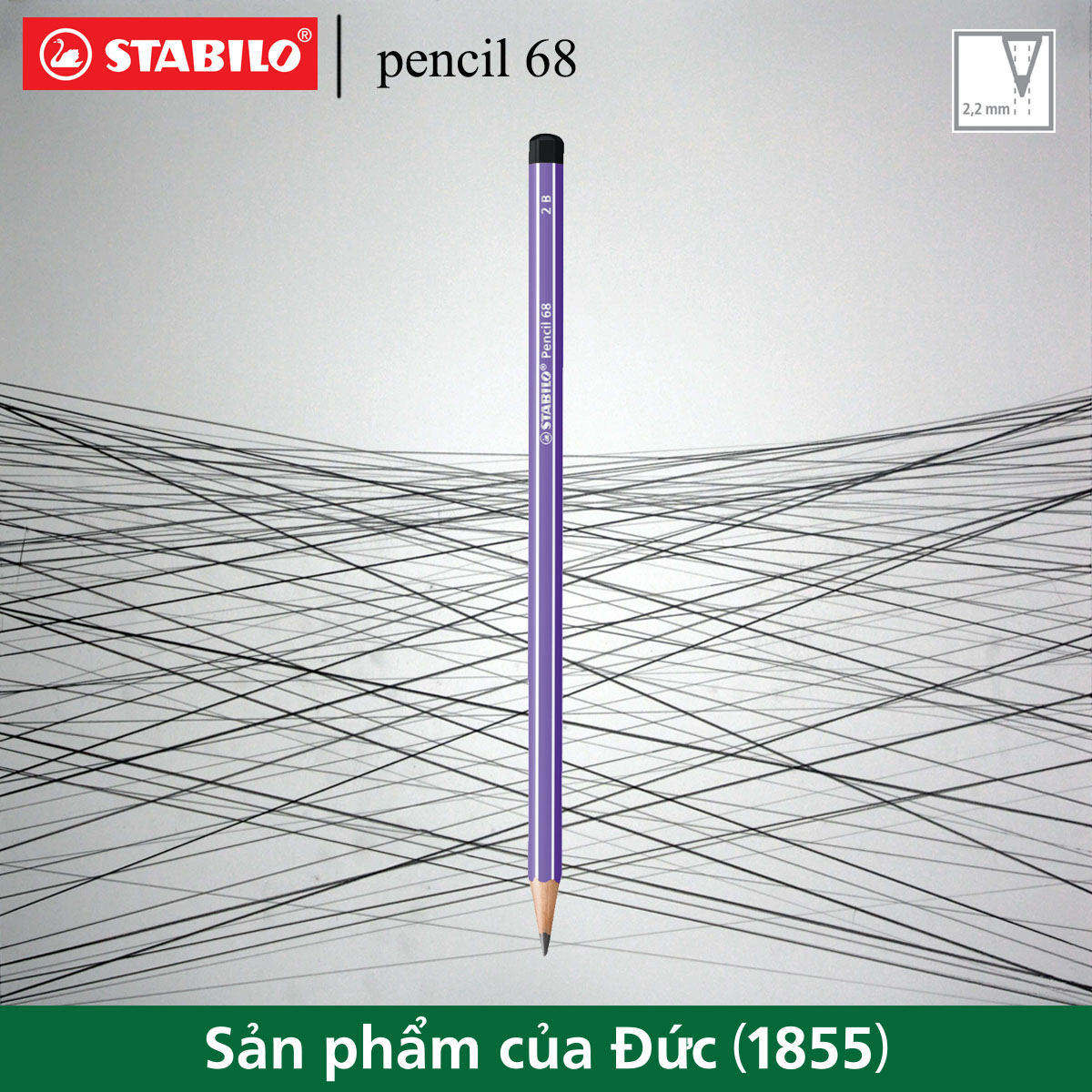 Bút chì gỗ STABILO Pencil 68 2B