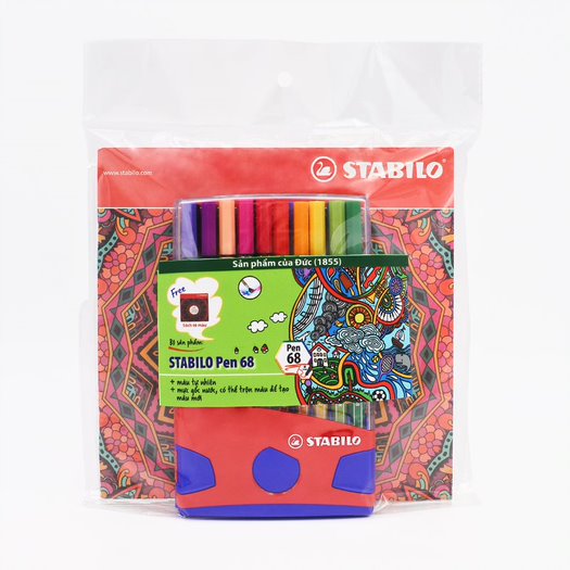 Hộp bút lông màu STABILO Pen68 1.0mm (20 màu/hộp nhựa)