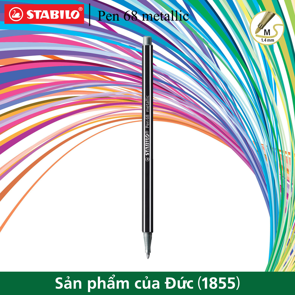 Bút lông nhũ STABILO Pen 68 metallic (PNM68)