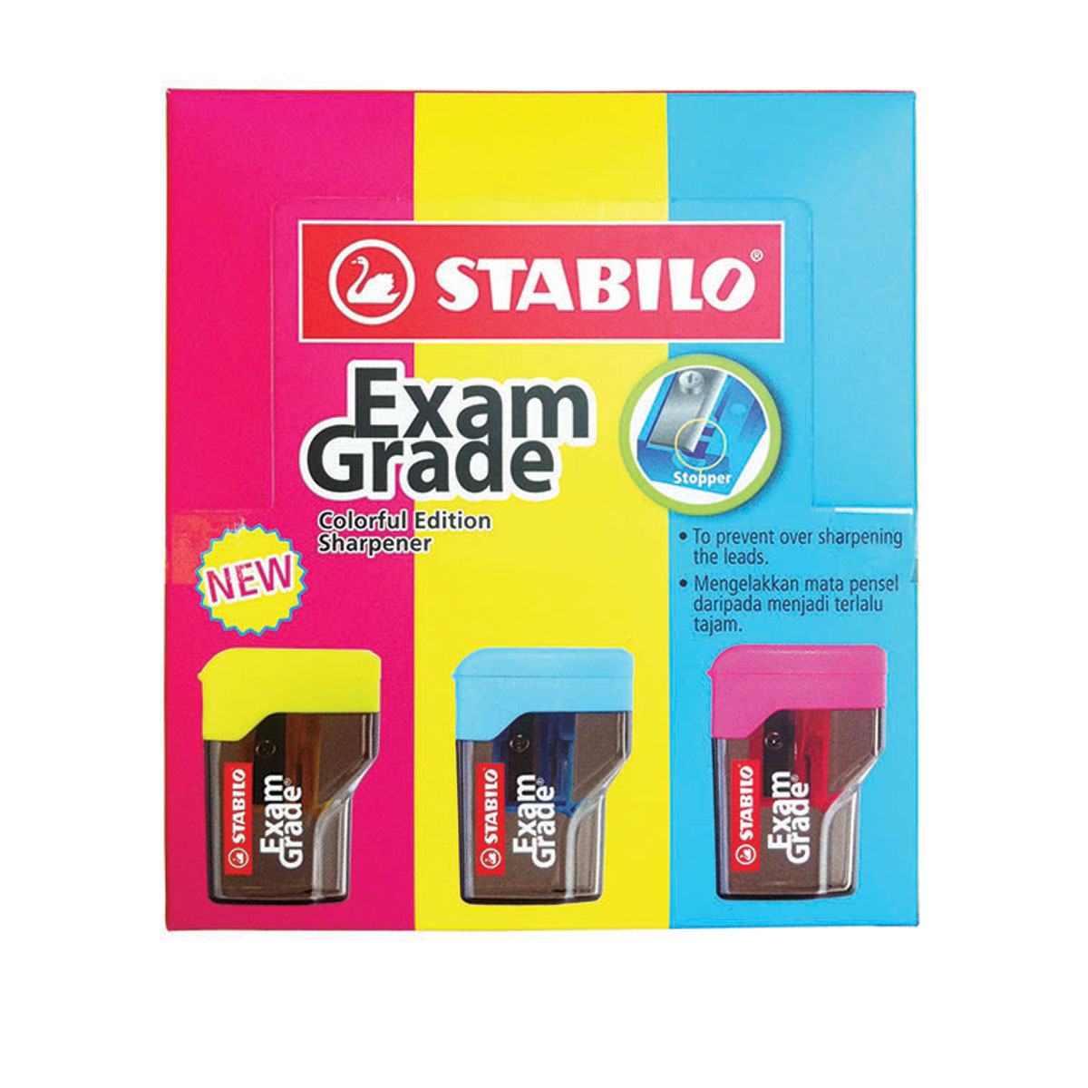 Hộp 24 chuốt bút chì Exam Grade 4 màu (PS4538/24)