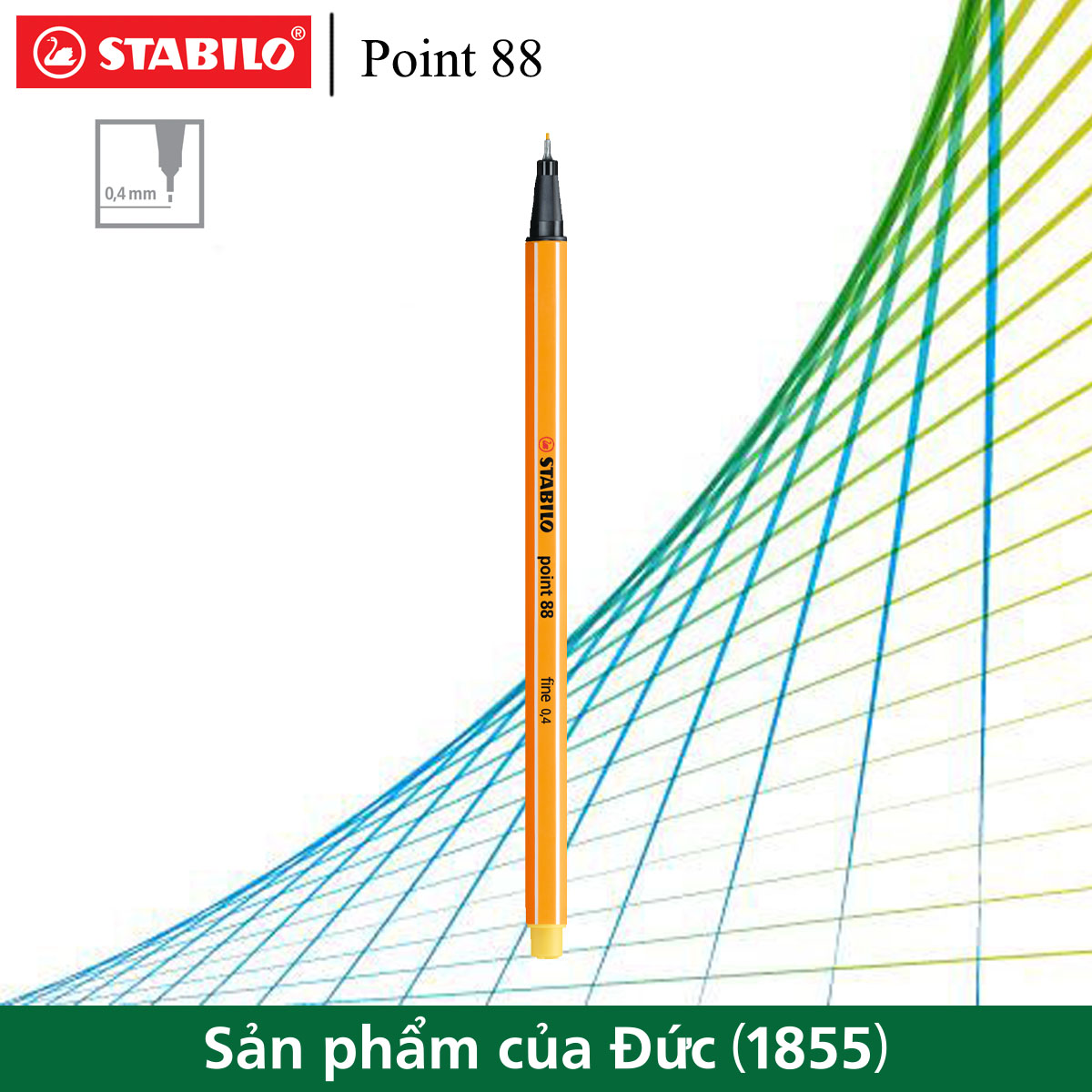 Bút kim STABILO Point 88 0.4mm (PT88)