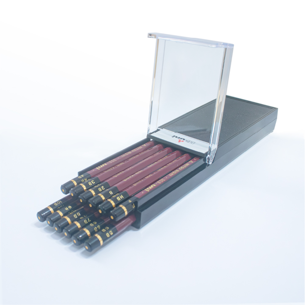 Bộ 12 bút chì gỗ Mitsubishi Hi-Uni