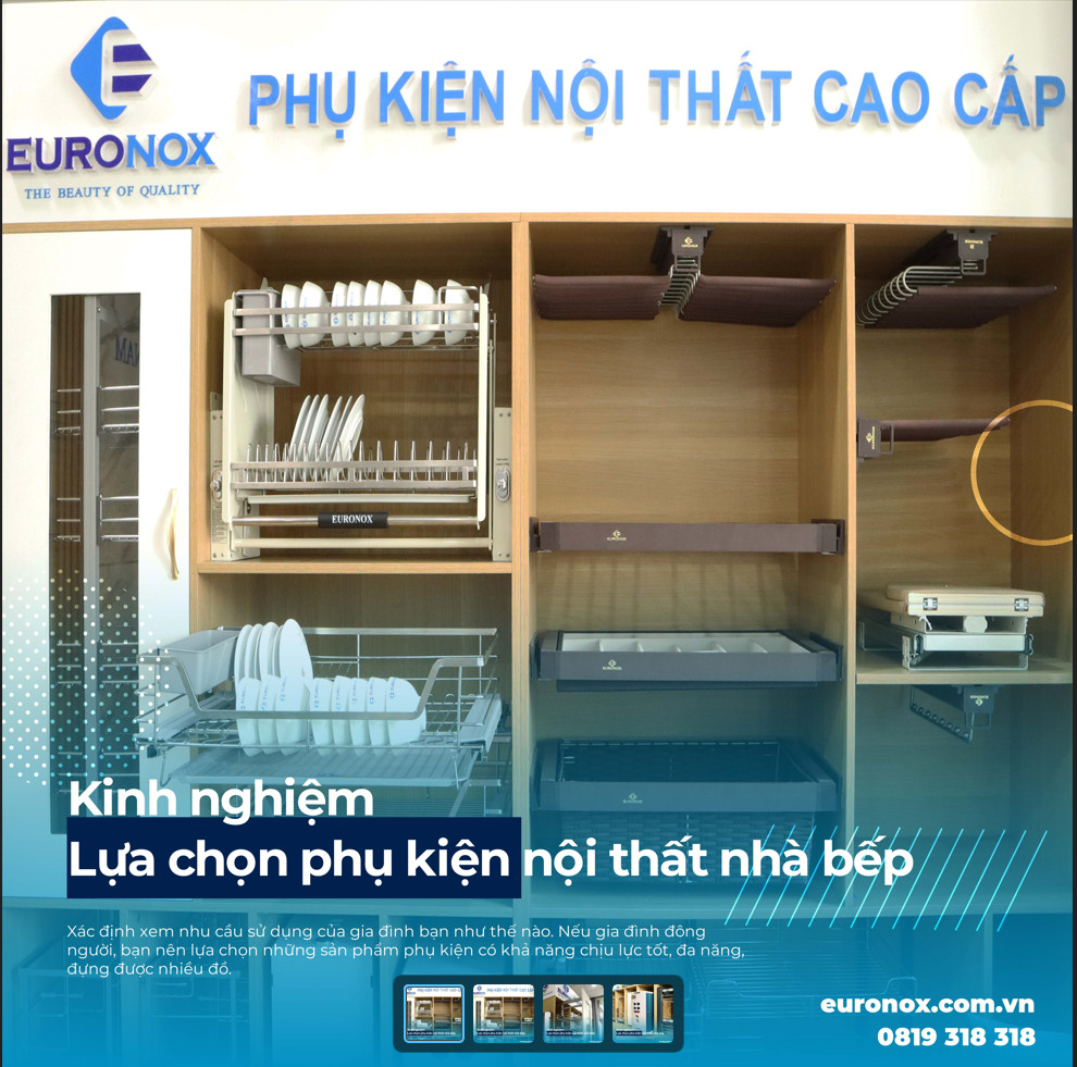 KINH NGHIỆM MUA PHỤ KIỆN TỦ BẾP CHẤT LƯỢNG