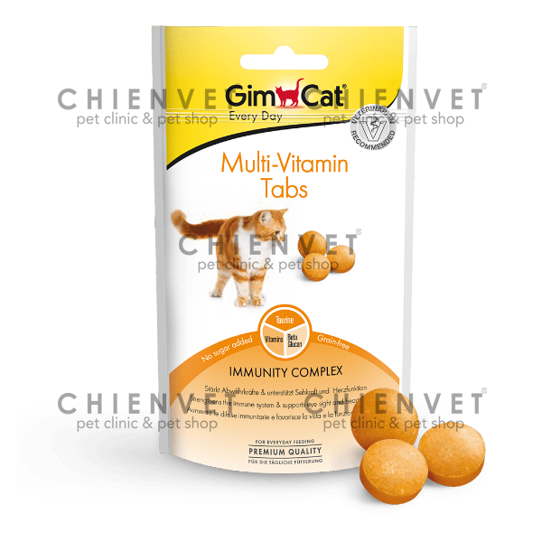 Gimcat Multi vitamin tabs 40g bánh thưởng cho mèo Hanoi Petcare