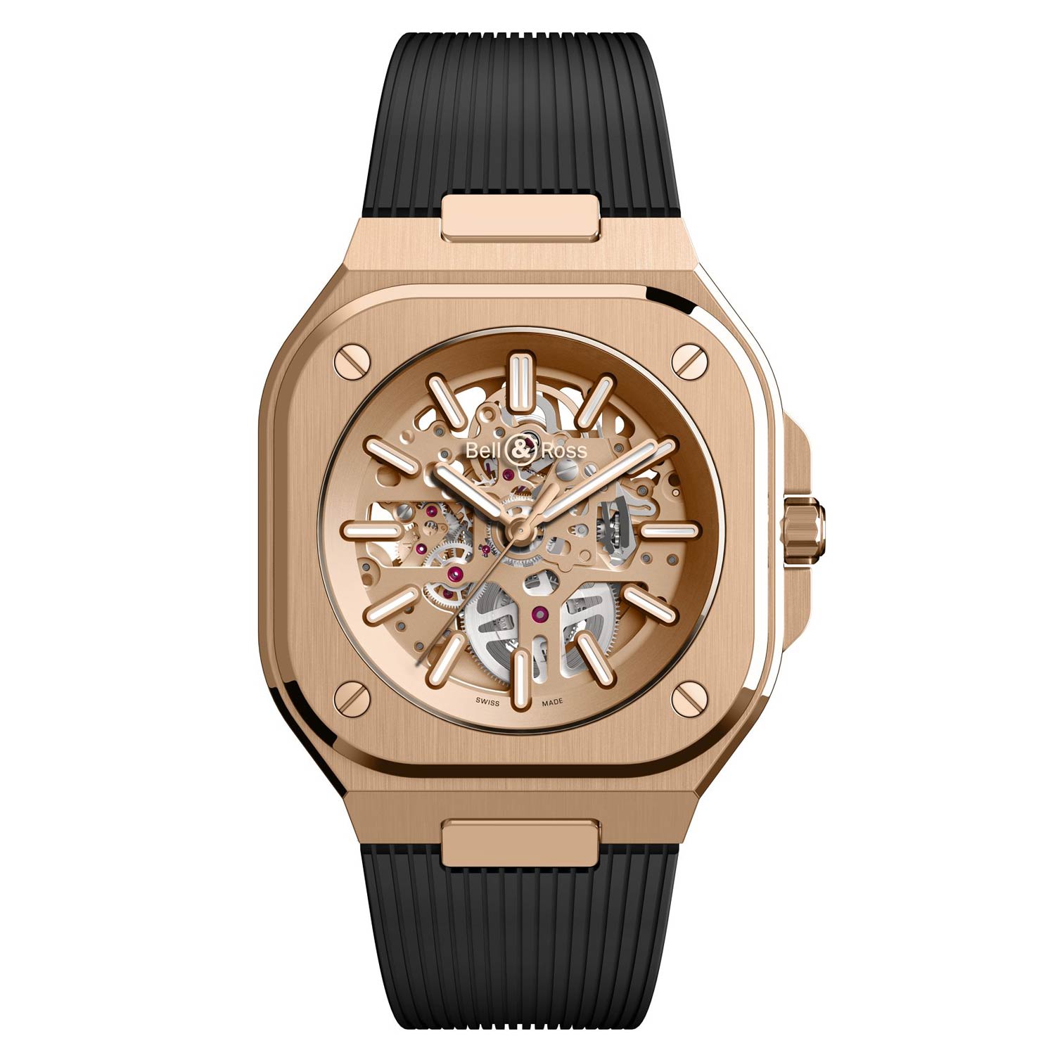 Đồng hồ Bell & Ross 05 Skeleton Gold and Diamond