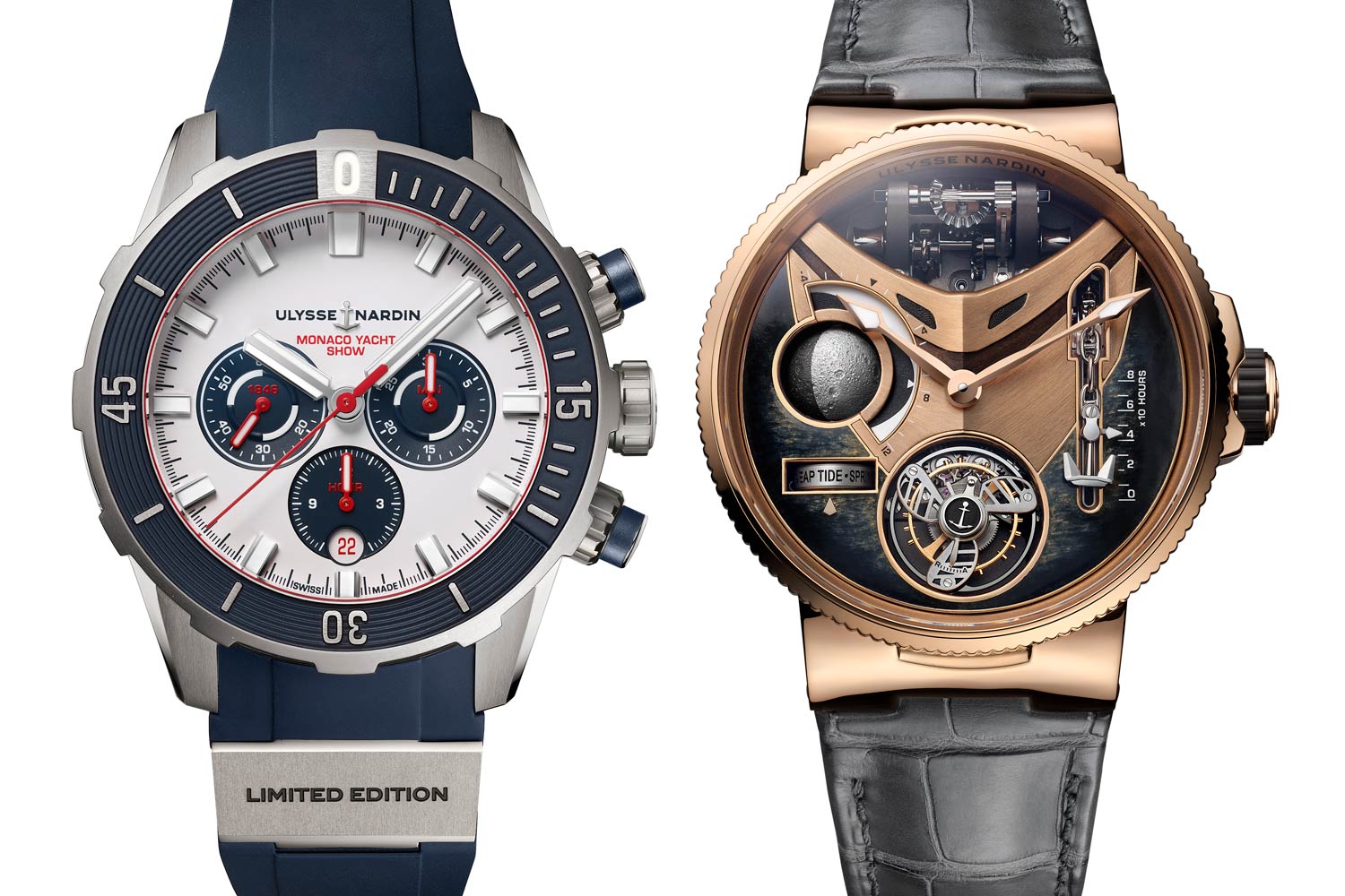 Đồng hồ Ulysse Nardin's Marine Mega Yacht and Diver Chronograph Monaco Yacht Show Limited Edition