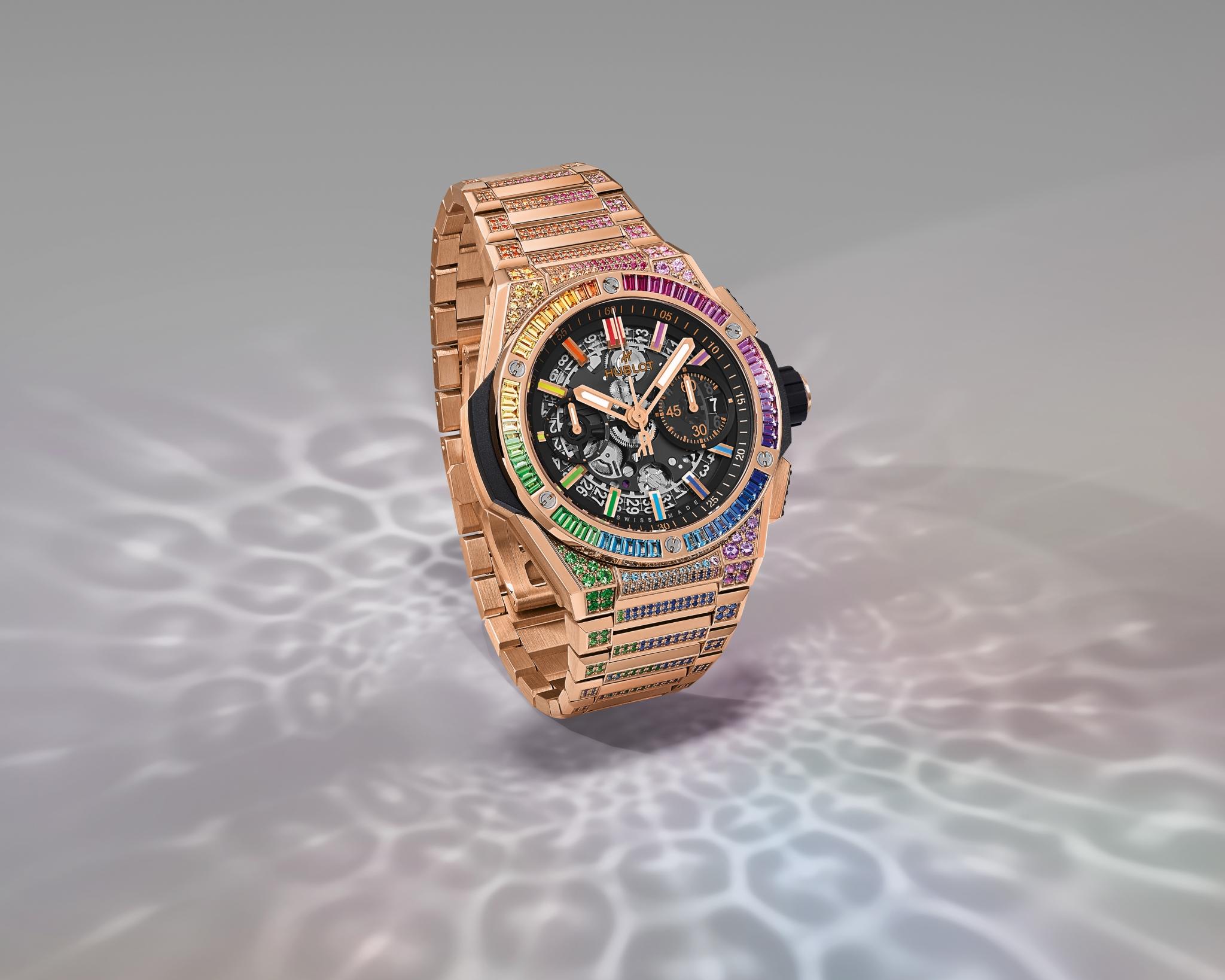 Đồng hồ Hublot Big Bang Integrated King Gold Rainbow 42mm