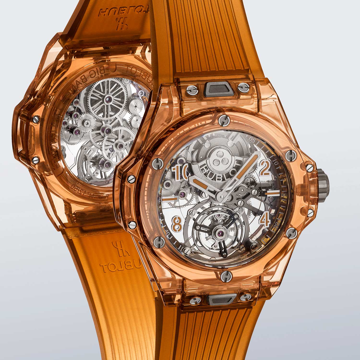 Big Bang Tourbillon Automatic Orange Sapphire chiếc đồng hồ trong suốt