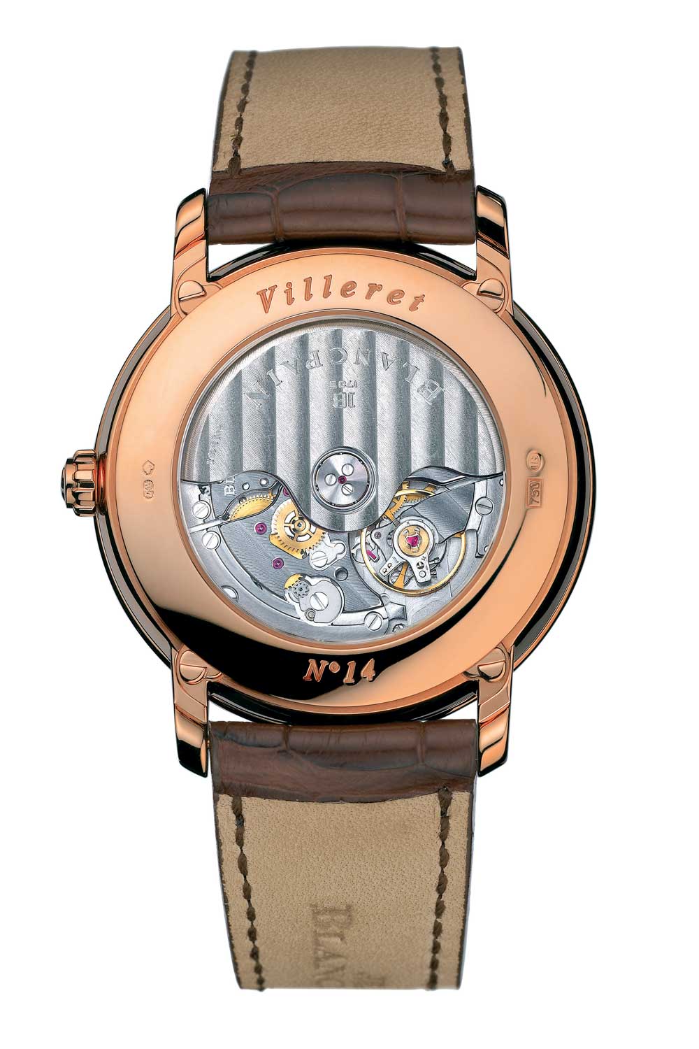 Blancpain Villeret Quantième Perpetual chiếc đồng hồ với thiết kế gọn gàng