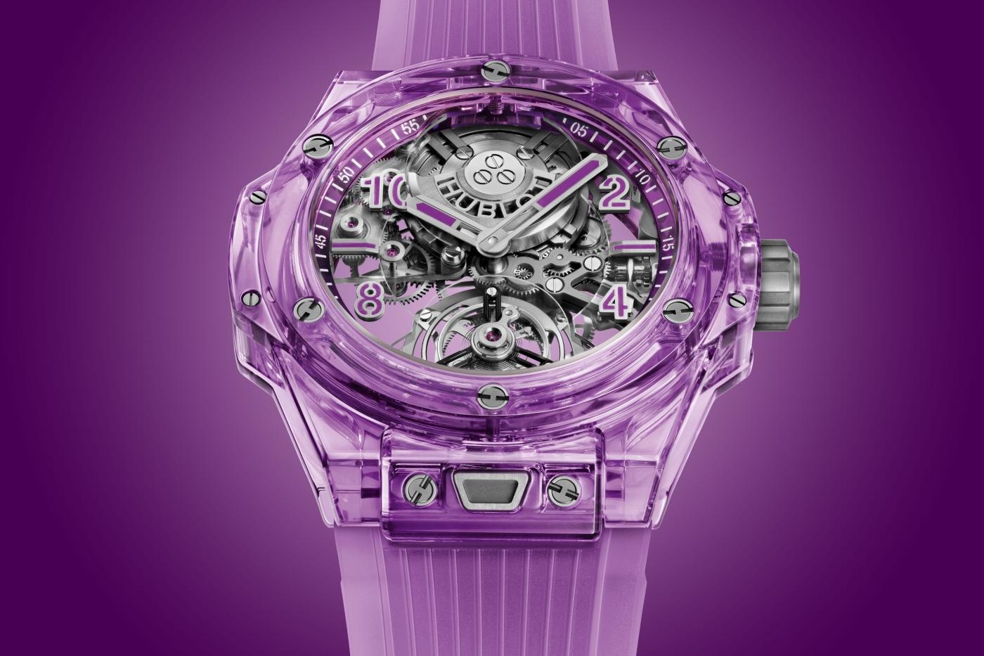Đồng hồ Big Bang Tourbillon Automatic Purple Sapphire 44mm
