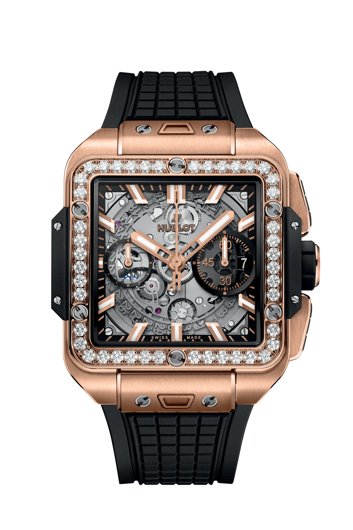 Đồng hồ Hublot Square Bang Unico King Diamons Gold