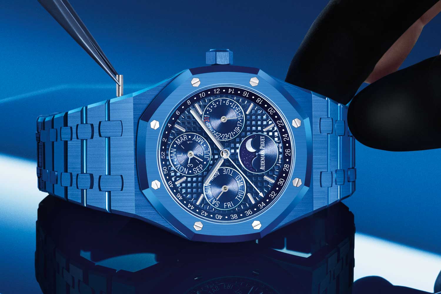 Đồng hồ Audemars Piguet Royal Oak Perpetual Calendar Blue Ceramic