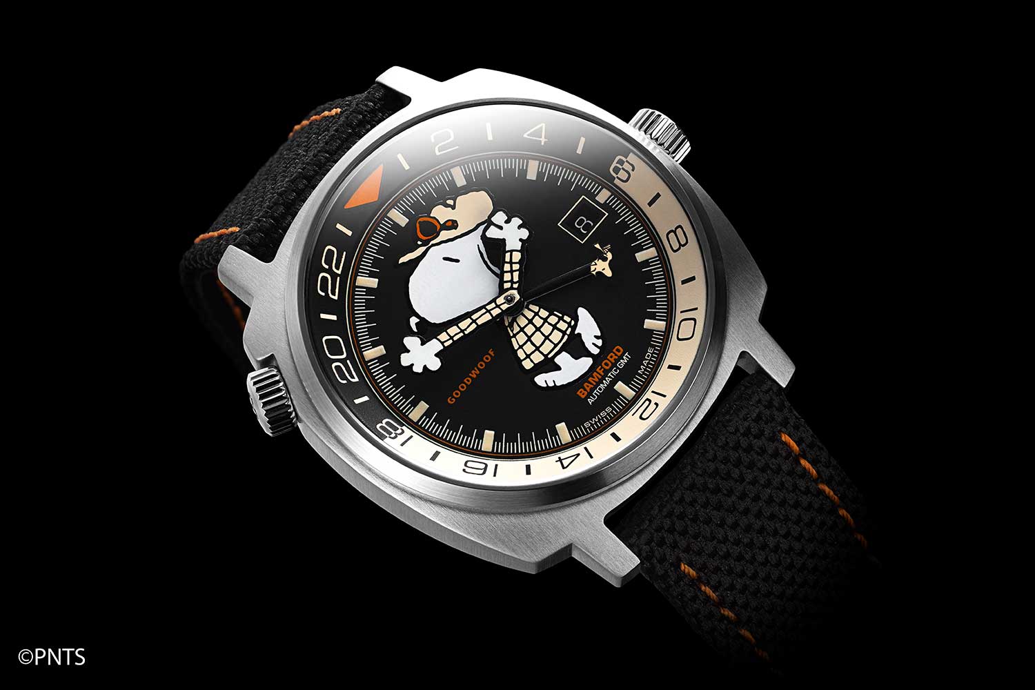 Đồng hồ Goodwoof x Bamford Titanium London x Peanuts Snoopy GMT Kỳ