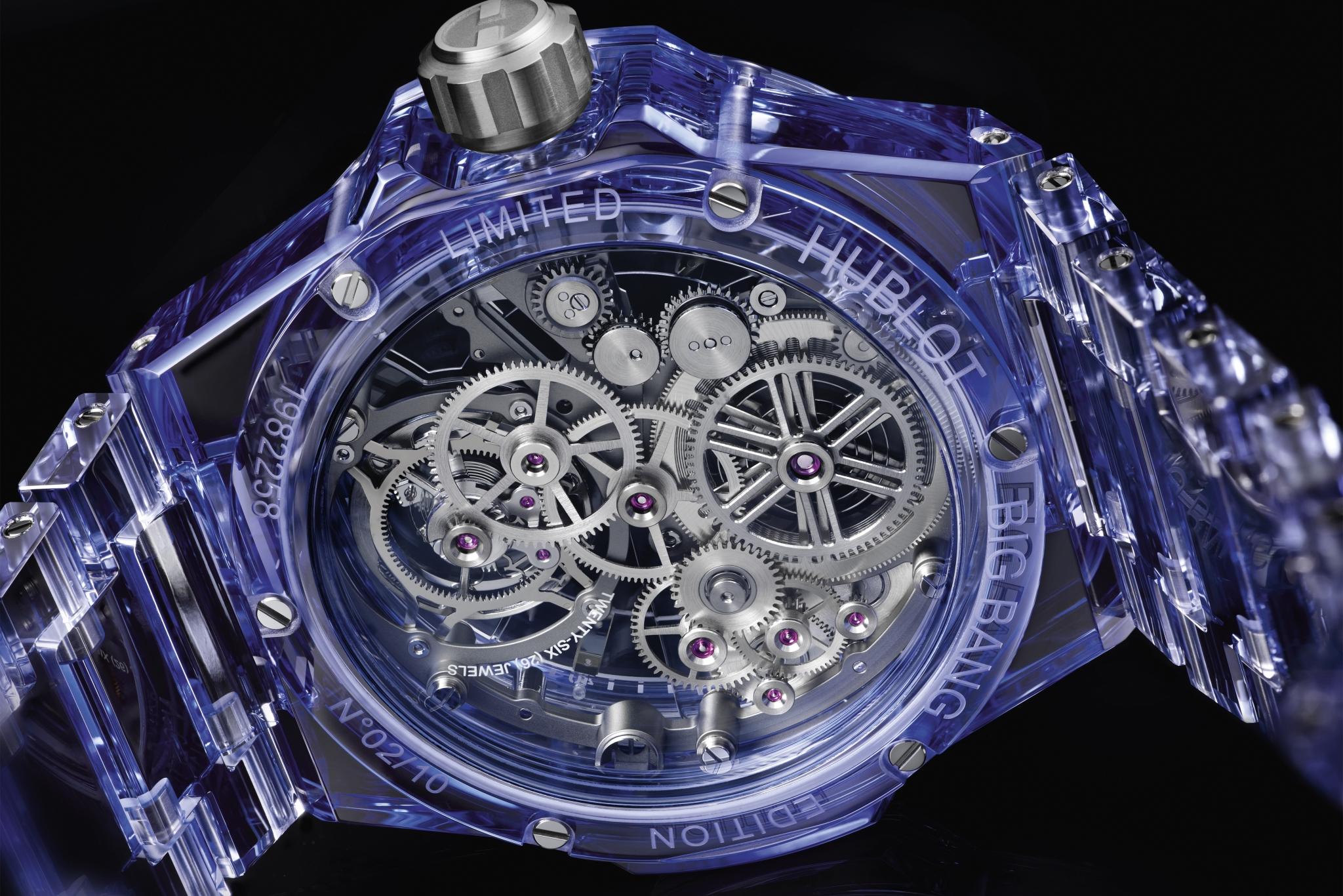 Đồng hồ Big Bang Integrated Tourbillon Full Blue Sapphire 43mm