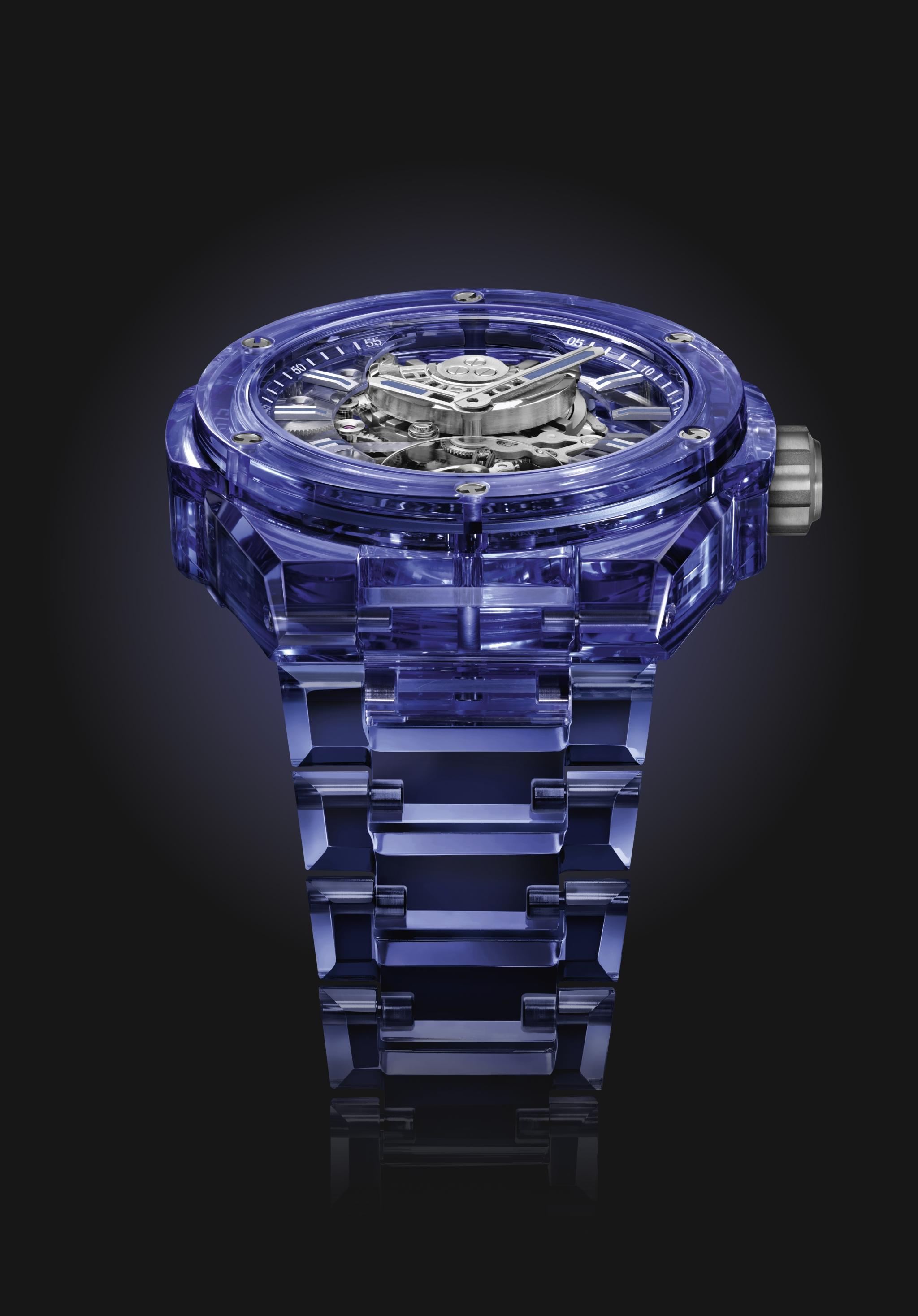 Đồng hồ Big Bang Integrated Tourbillon Full Blue Sapphire 43mm