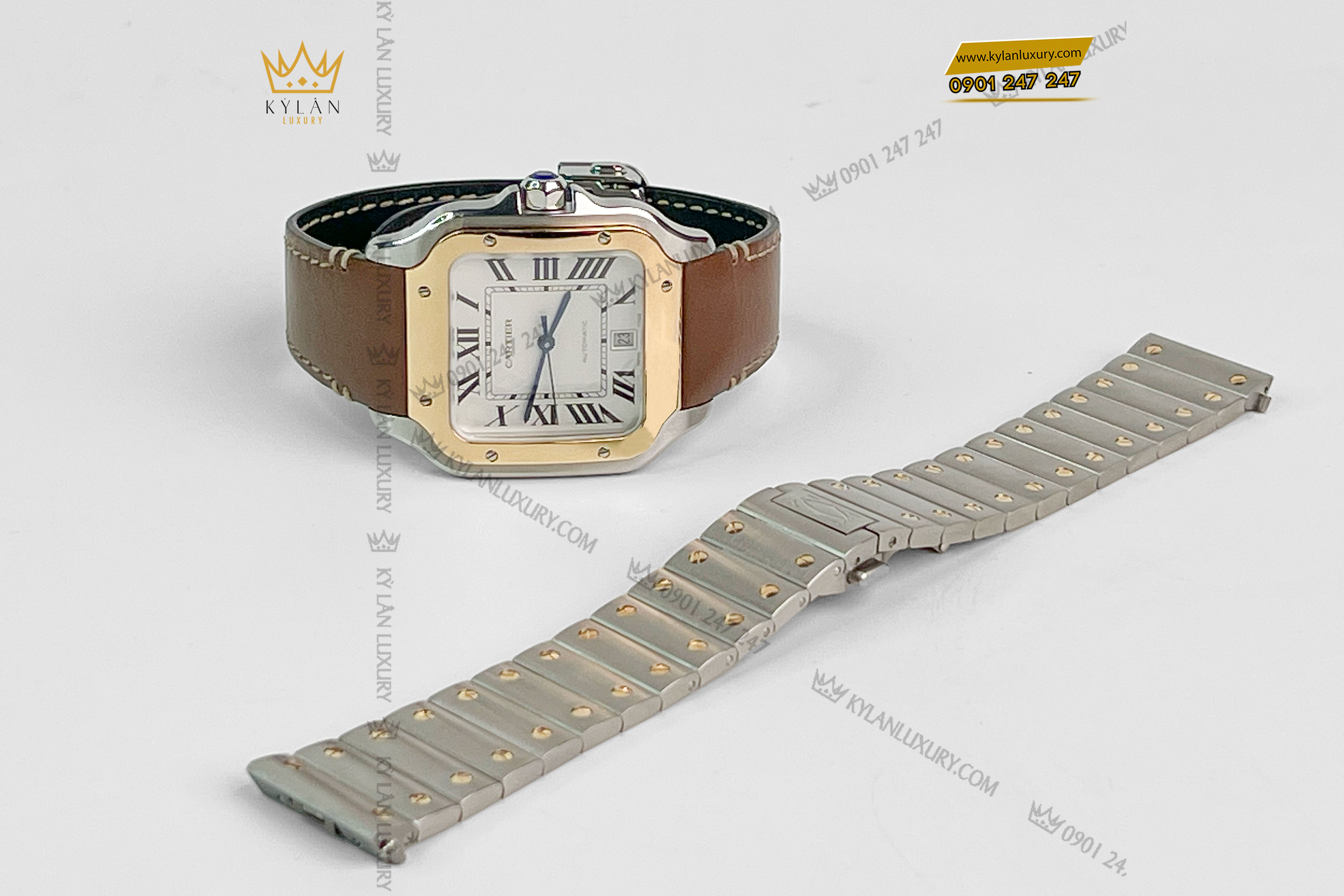 Kỳ Lân Luxury dong ho cartier santos de cartier crw2sa0009 1 7c747a01 8791 4003 879b 5af5653d6b8c Đồng hồ Cartier Santos de Cartier Large Size 39.8 mm