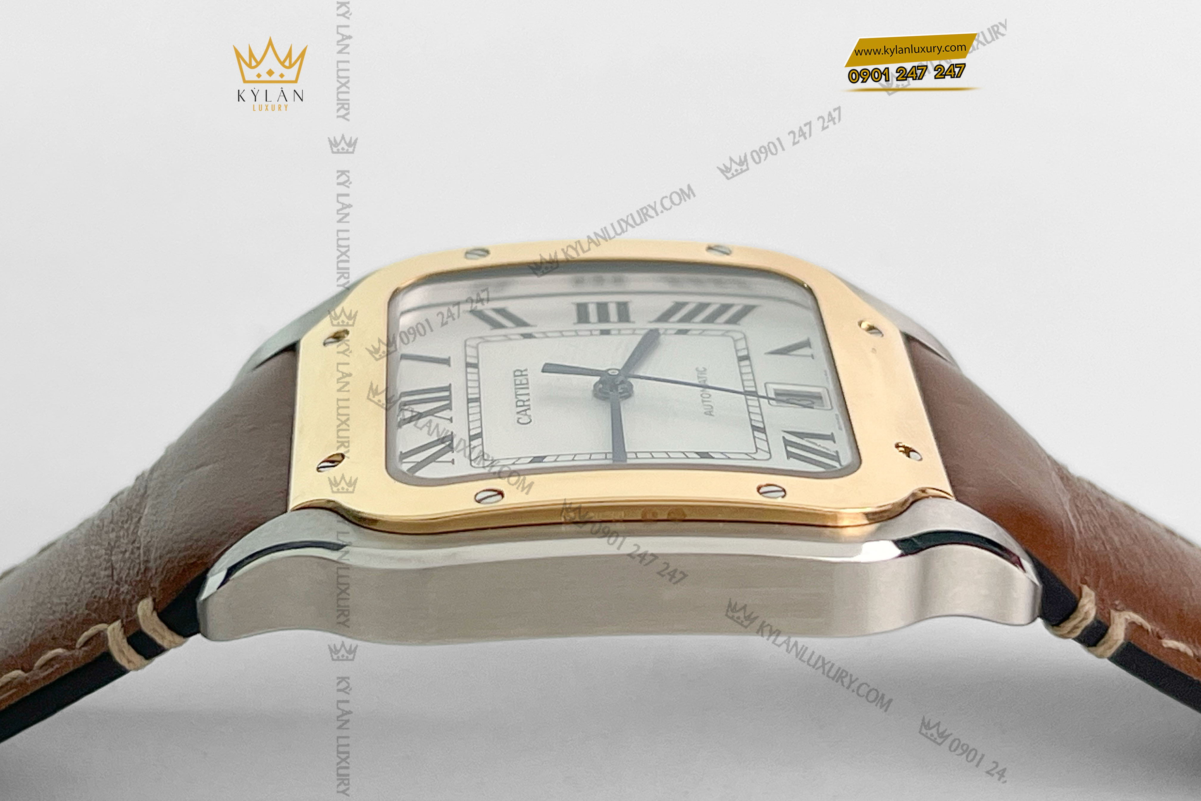 Kỳ Lân Luxury dong ho cartier santos de cartier crw2sa0009 8 08f14b55 ea78 47d0 bfe2 b2e7becdcf30 Đồng hồ Cartier Santos de Cartier Large Size 39.8 mm
