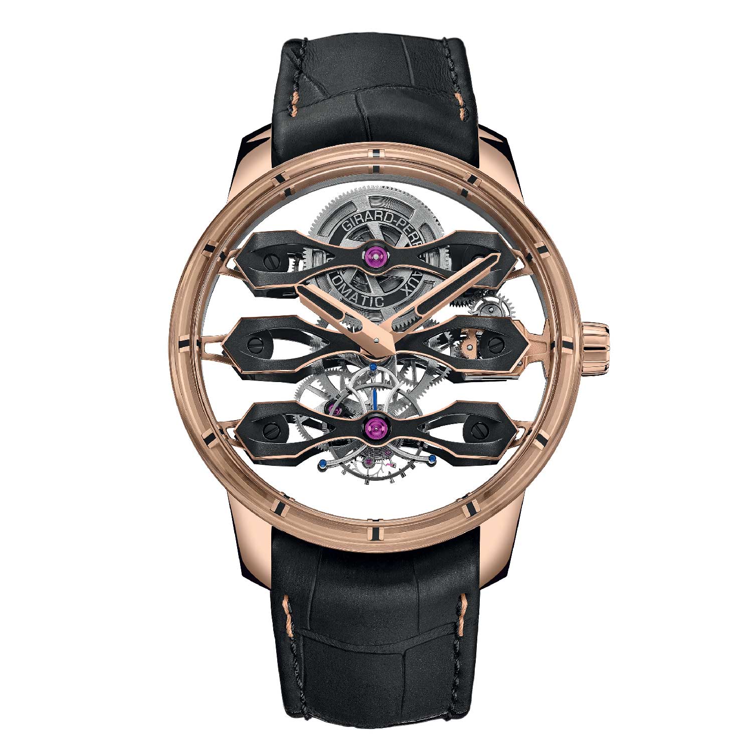 Đồng hồ Girard Perregaux Tourbillon với ba cây cầu bay