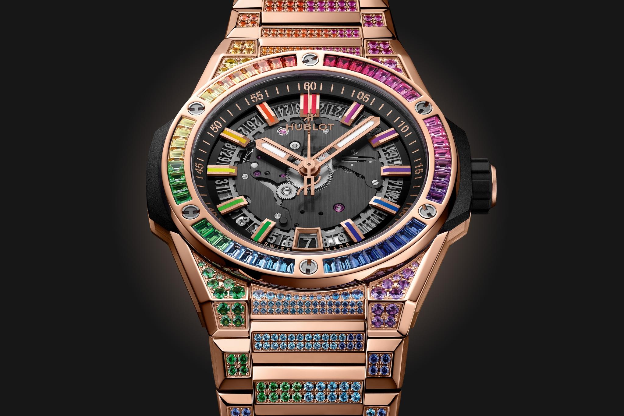 Đồng hồ Hublot Big Bang Integrated Time Only King Gold Rainbow