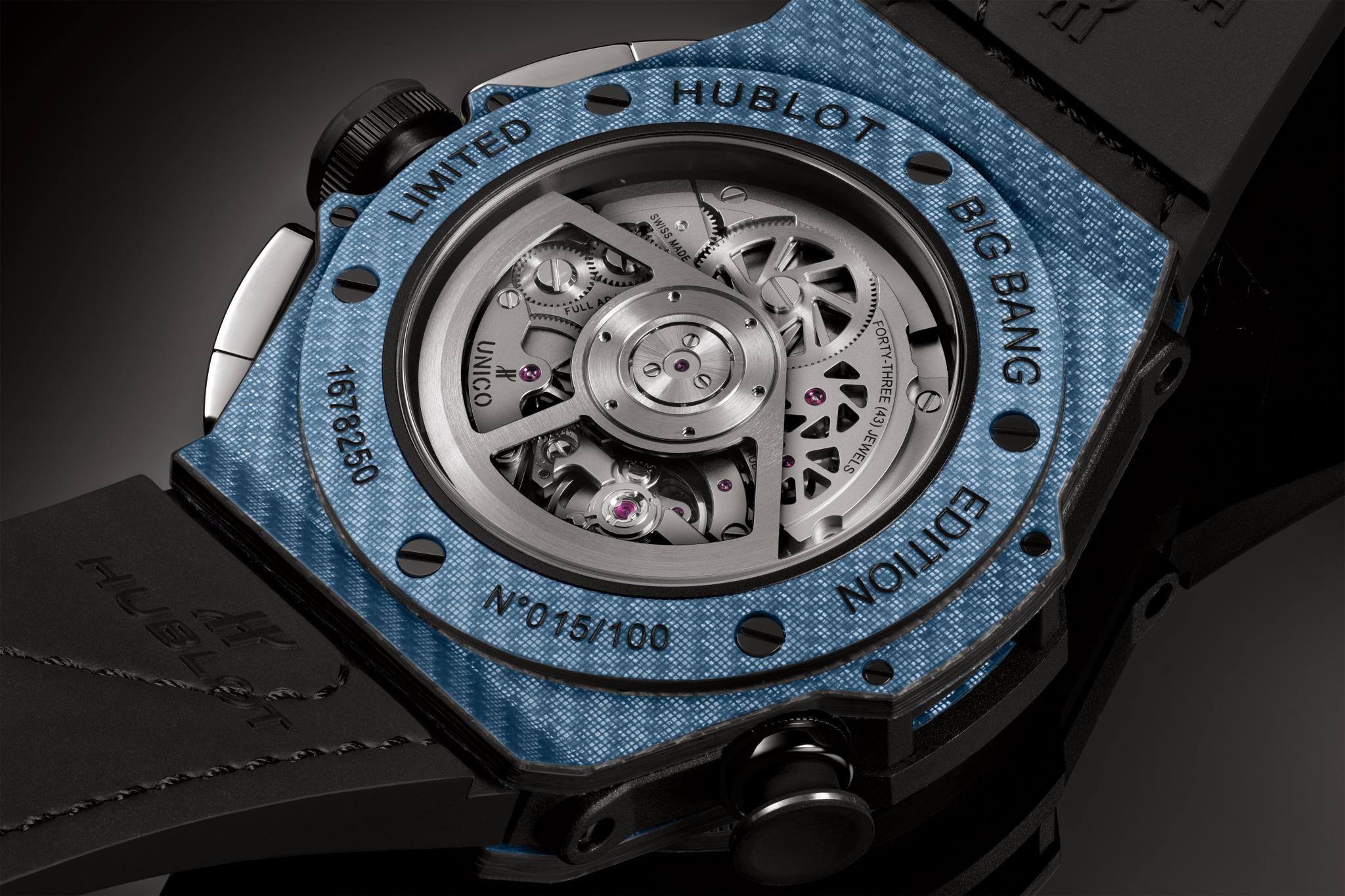 Đồng hồ Hublot Unico Golf Sky Blue Carbon 45mm