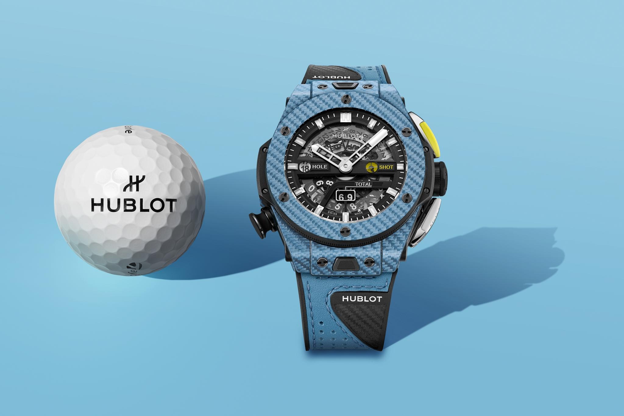 Đồng hồ Hublot Unico Golf Sky Blue Carbon 45mm