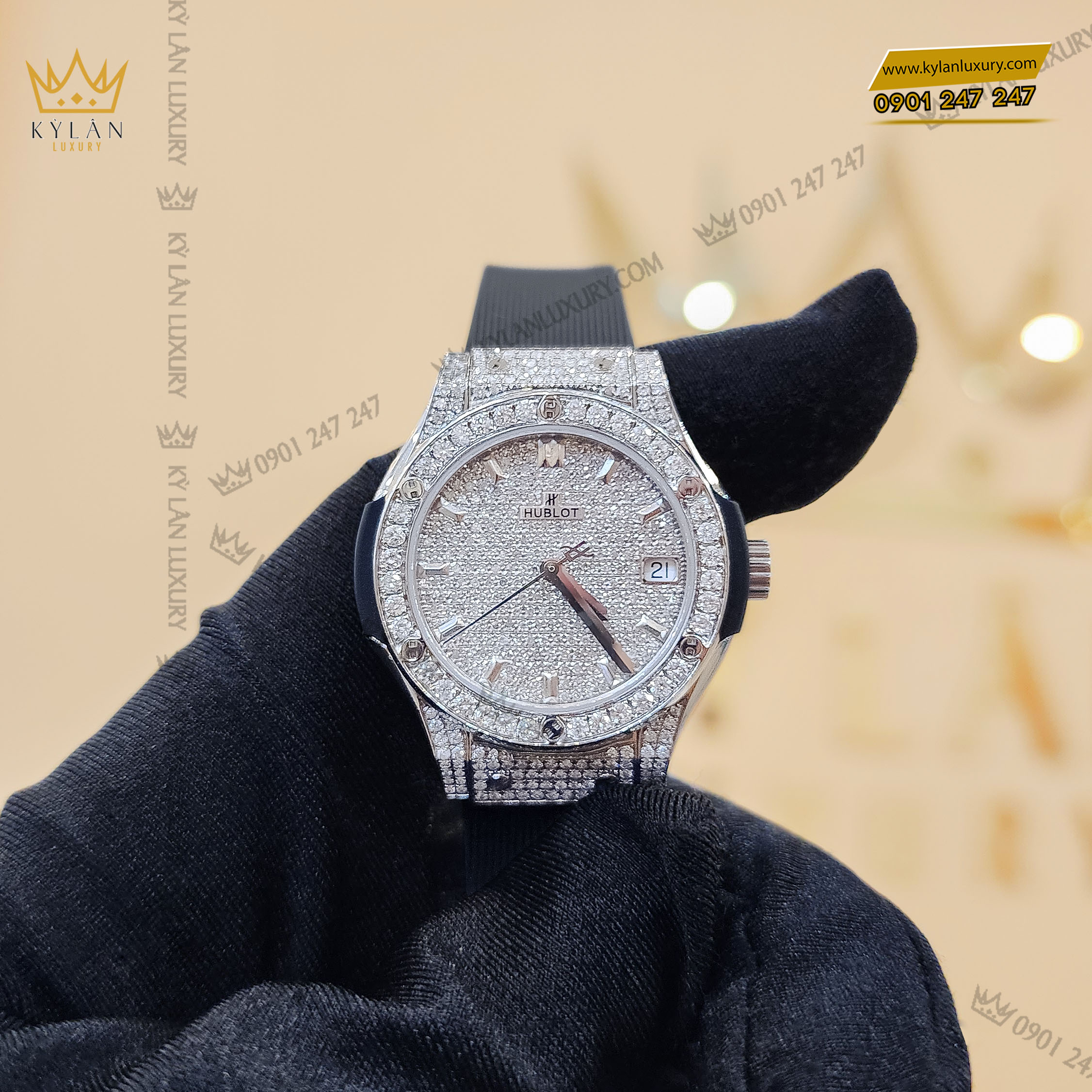 Hublot fusion cheap full diamond