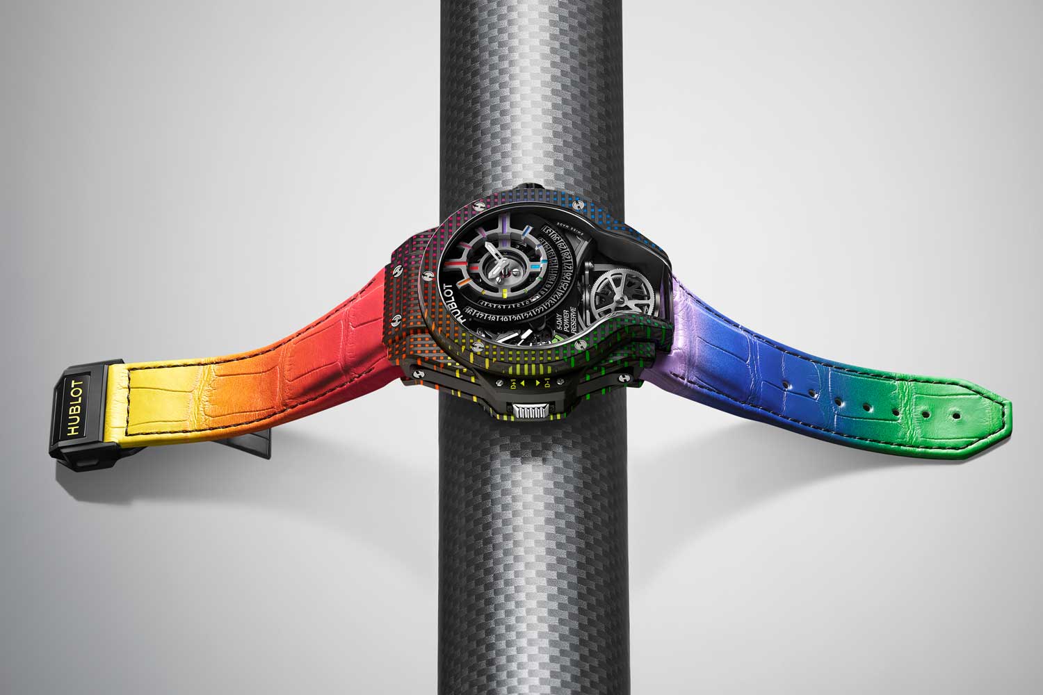 Đồng hồ Hublot MP-09 Tourbillon bằng Rainbow 3D Carbon