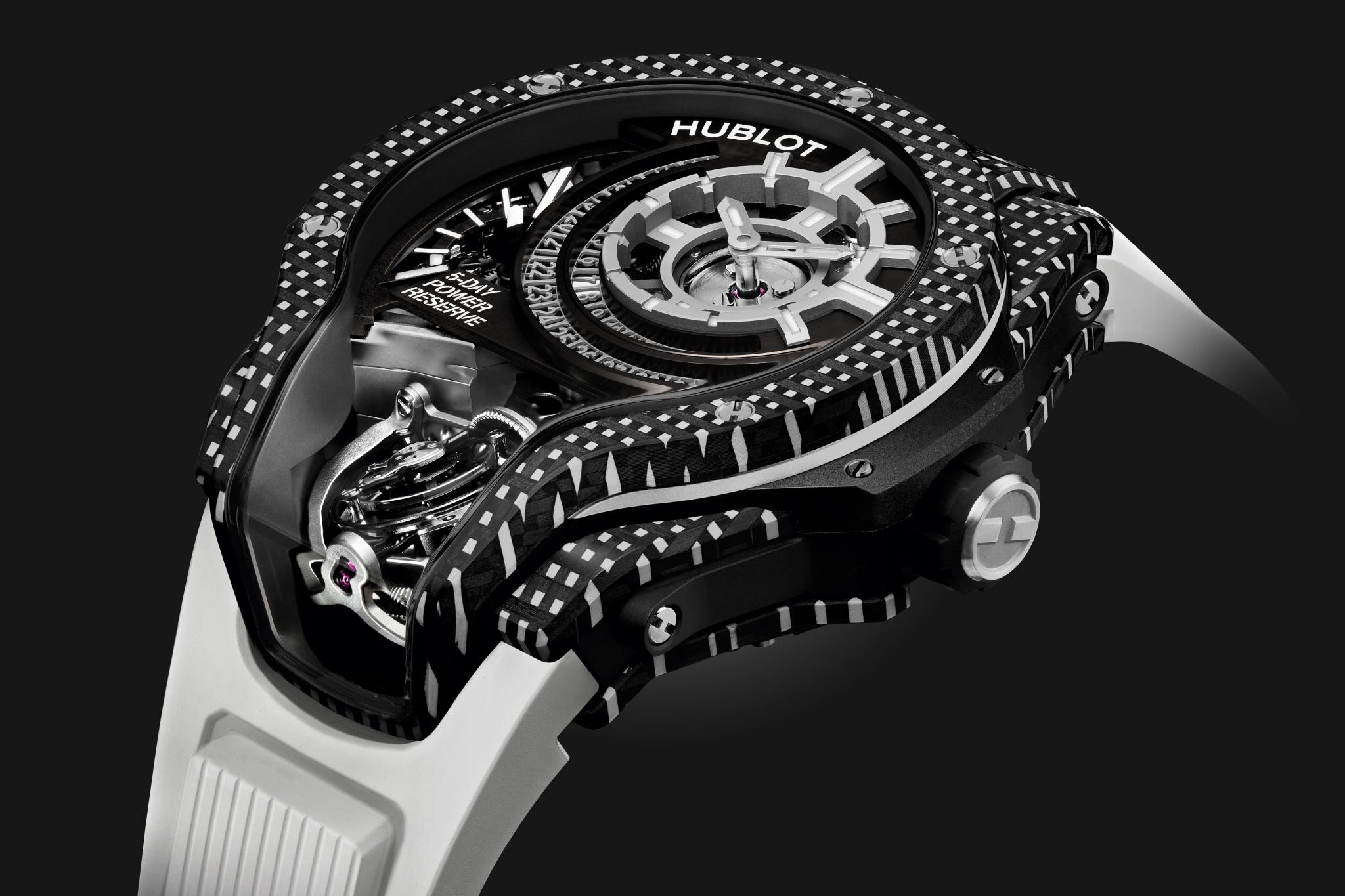 Đồng hồ Hublot MP-09 Tourbillon Bi-Axis White 3D Carbon