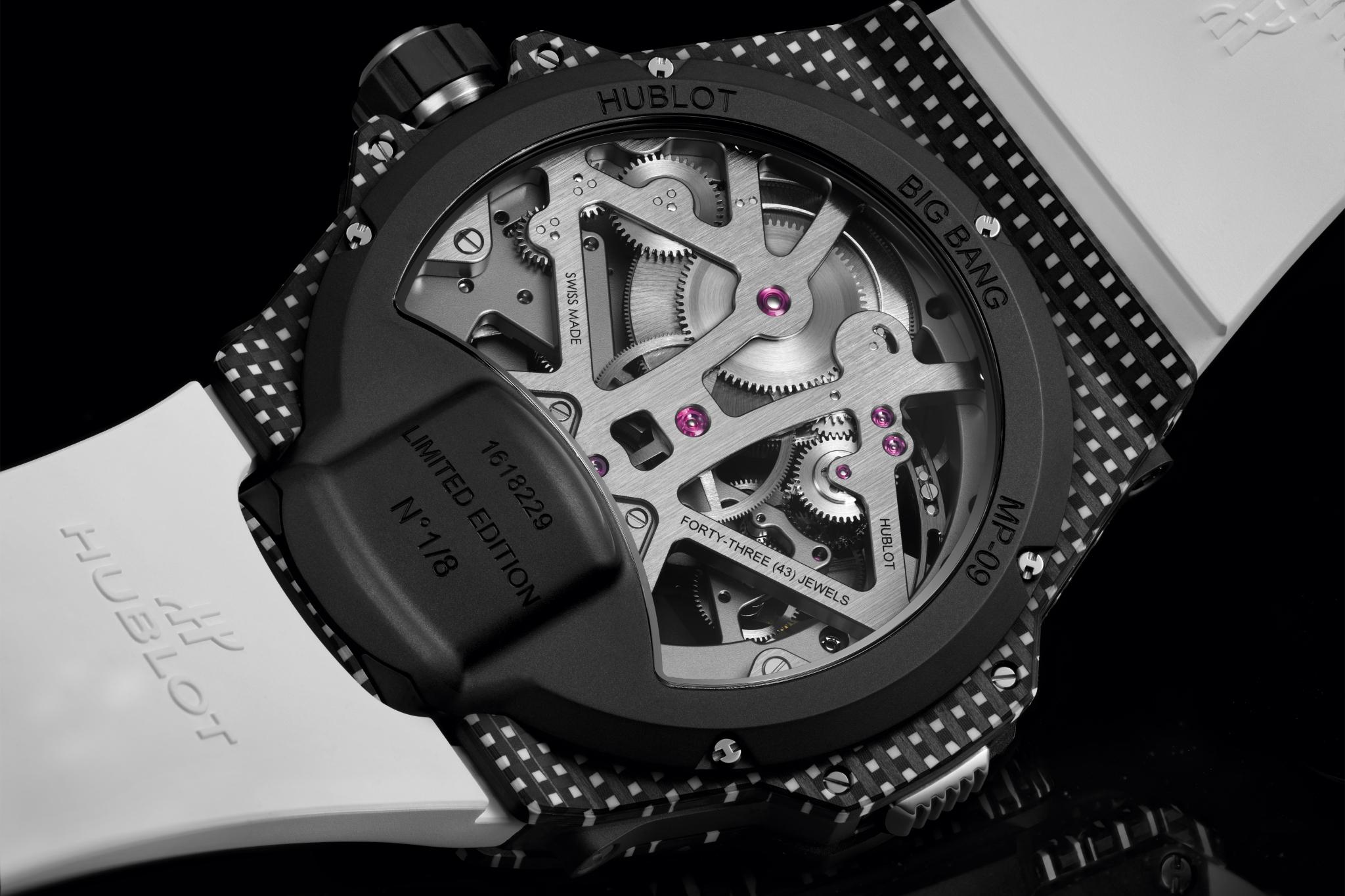 Đồng hồ Hublot MP-09 Tourbillon Bi-Axis White 3D Carbon