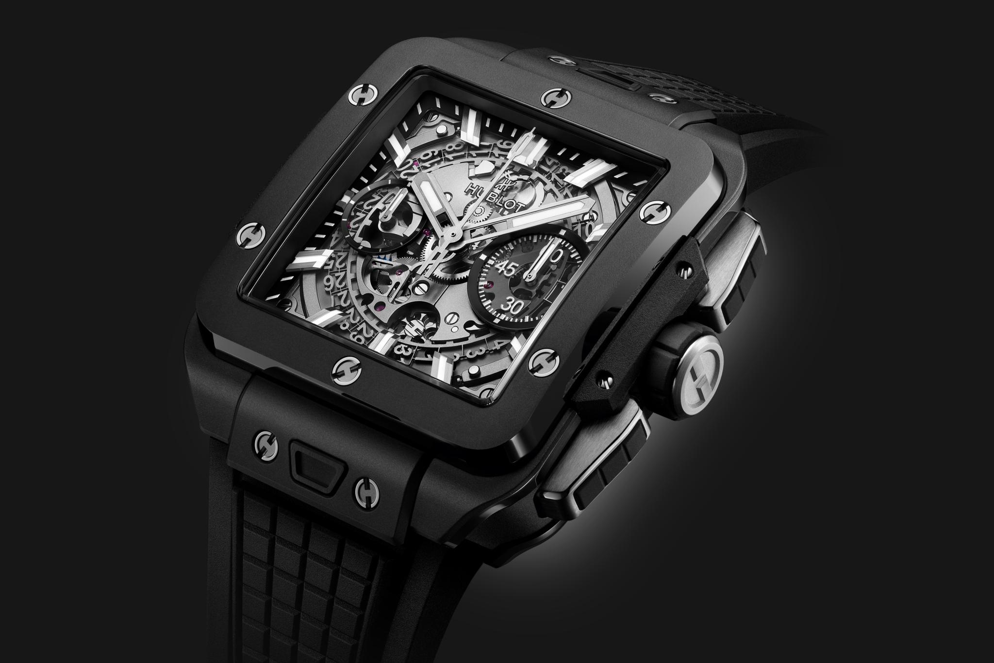 Đồng hồ Hublot Square Bang Unico Black Magic 42mm