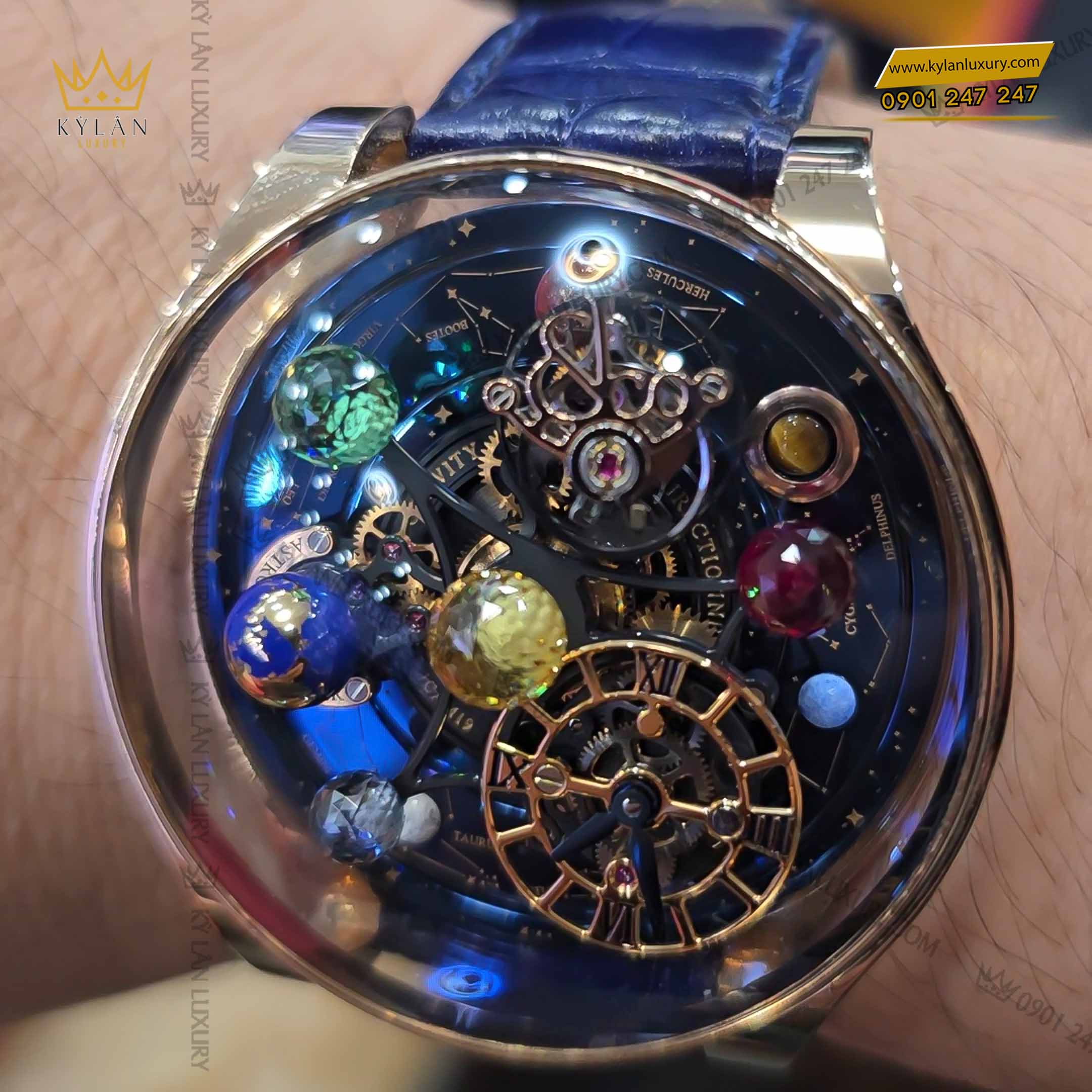 Kỳ Lân Luxury dong ho jacob co astronomia solar constellation planets as300 1 Đồng hồ Jacob & Co Astronomia Solar Constellation & Planets