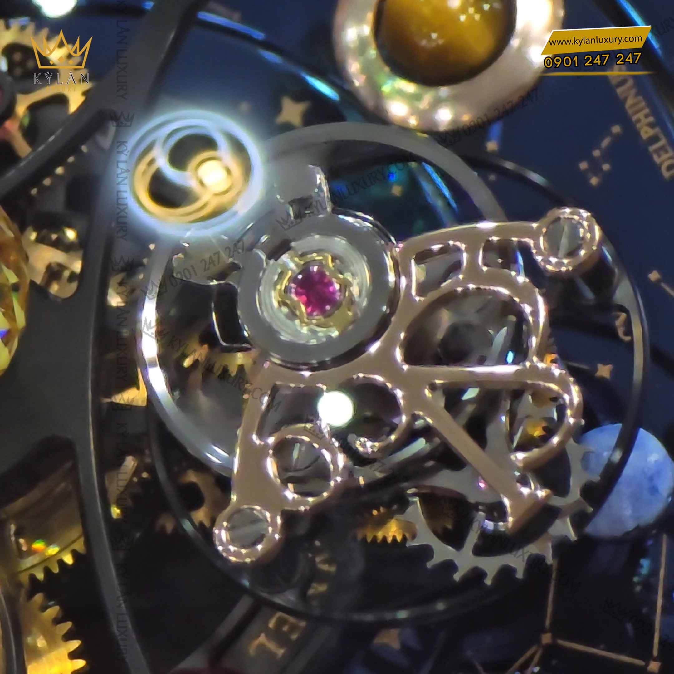 Kỳ Lân Luxury dong ho jacob co astronomia solar constellation planets as300 3 Đồng hồ Jacob & Co Astronomia Solar Constellation & Planets
