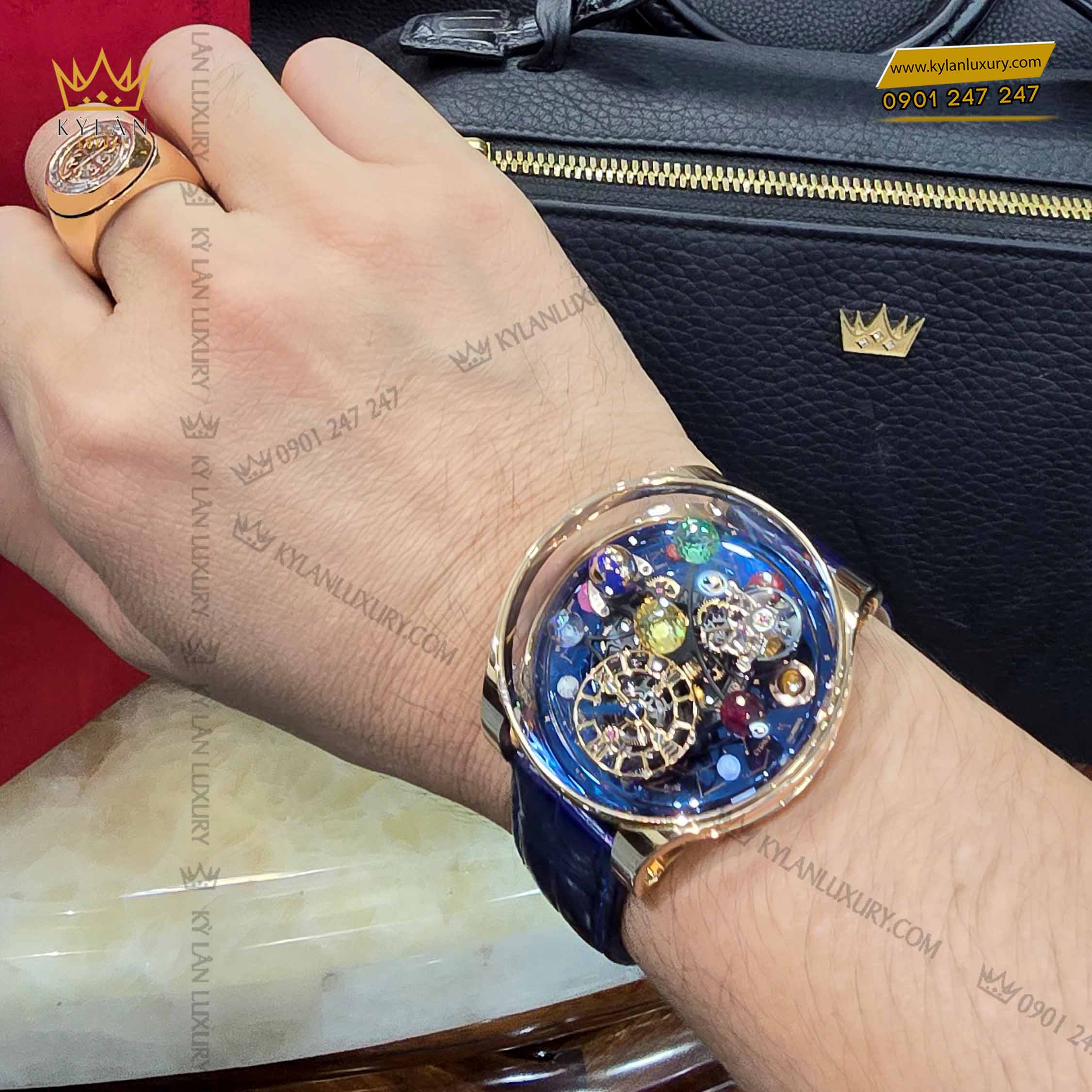 Kỳ Lân Luxury dong ho jacob co astronomia solar constellation planets as300 8 Đồng hồ Jacob & Co Astronomia Solar Constellation & Planets