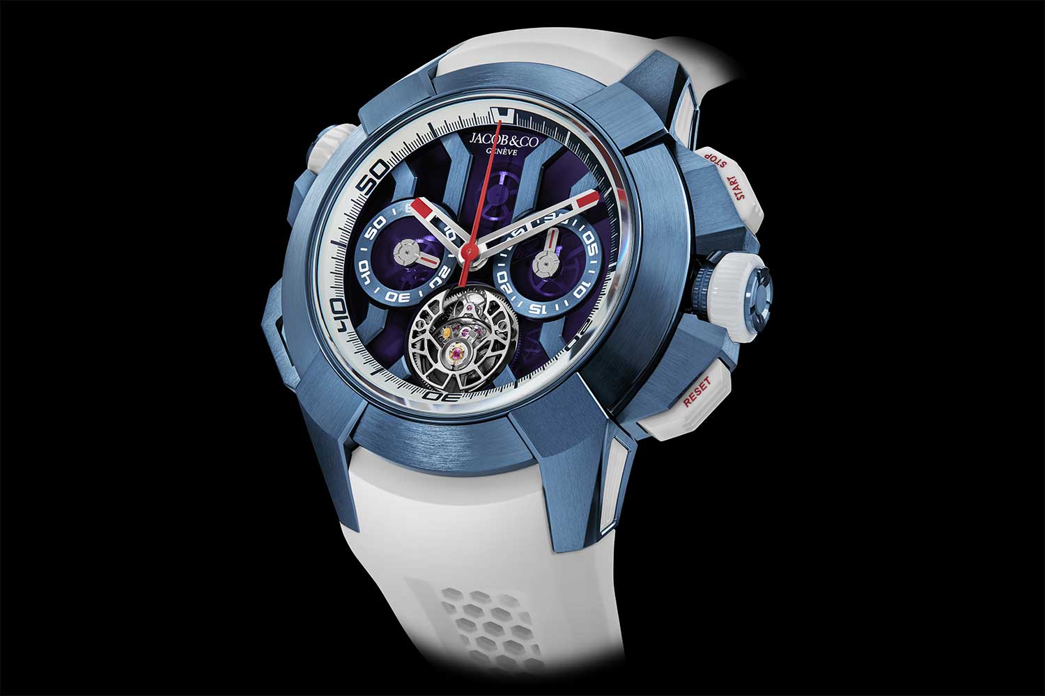 Đồng hồ Jacob & Co. Epic X Chrono Tourbillon Blue Titanium