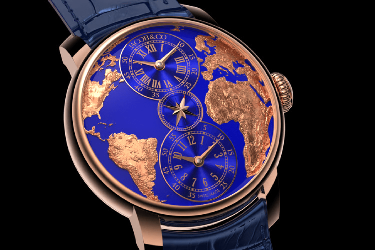Đồng hồ Jacob & Co. Múi giờ kép “The World Is Yours”