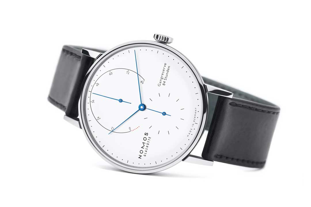 Đồng hồ Nomos Lambda bằng thép