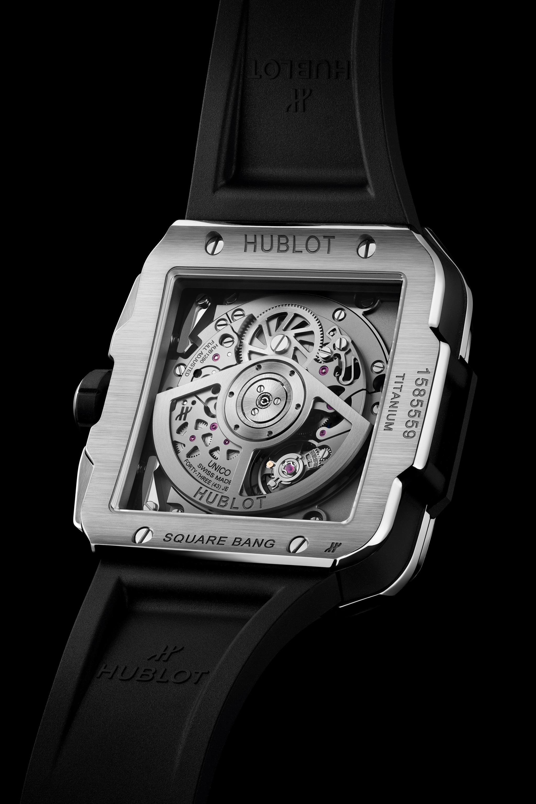 Đồng hồ Square Bang Hublot Unico Titanium Diamonds 42mm