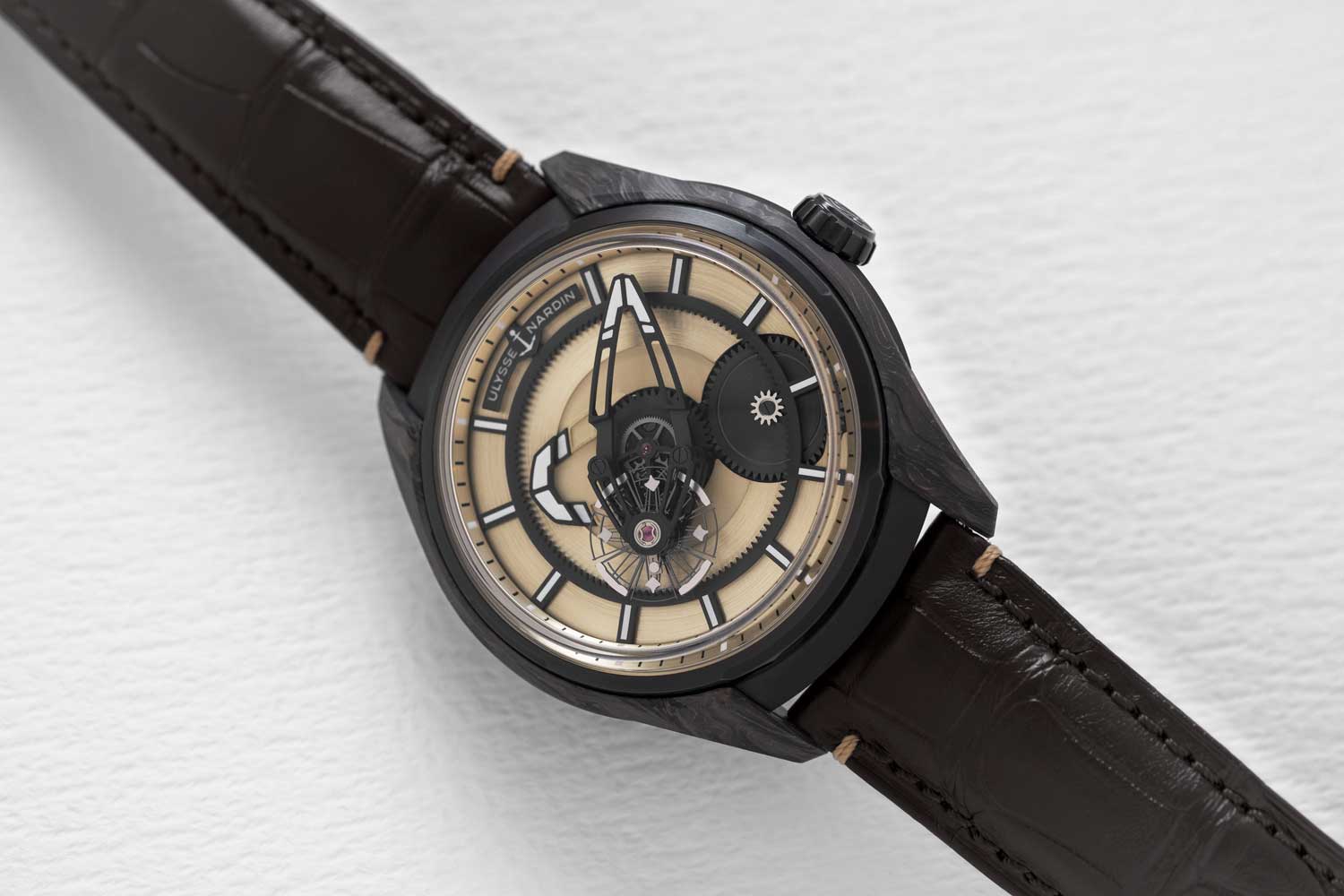 Đồng hồ Ulysse Nardin Freak X Carbonium Gold The Hour Glass