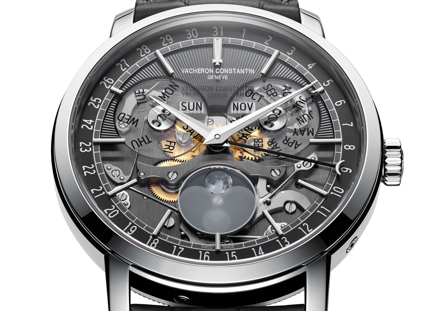 Đồng hồ Vacheron Constantin Traditionnelle Complete Calendar Openface