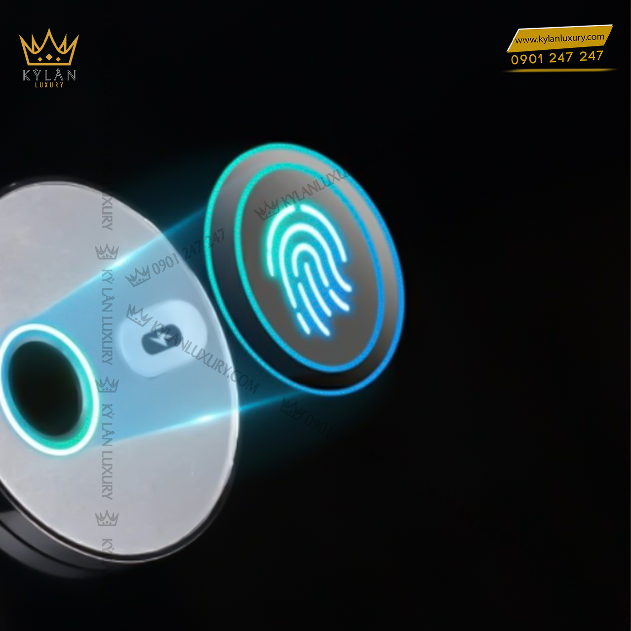 Kỳ Lân Luxury hop xoay cao cap m q khoa van tay 6 ngan 5 Hộp Xoay Cao Cấp Khóa Vân Tay 6 Ngăn