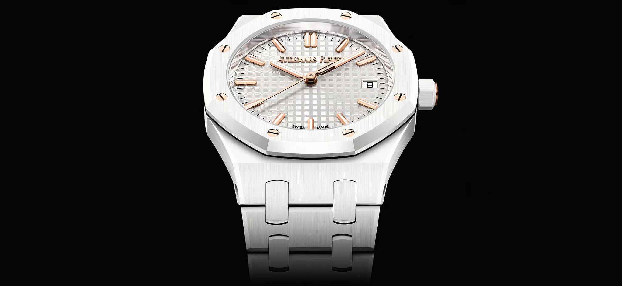 Đồng hồ Audemars Piguet Royal Oak gốm trắng