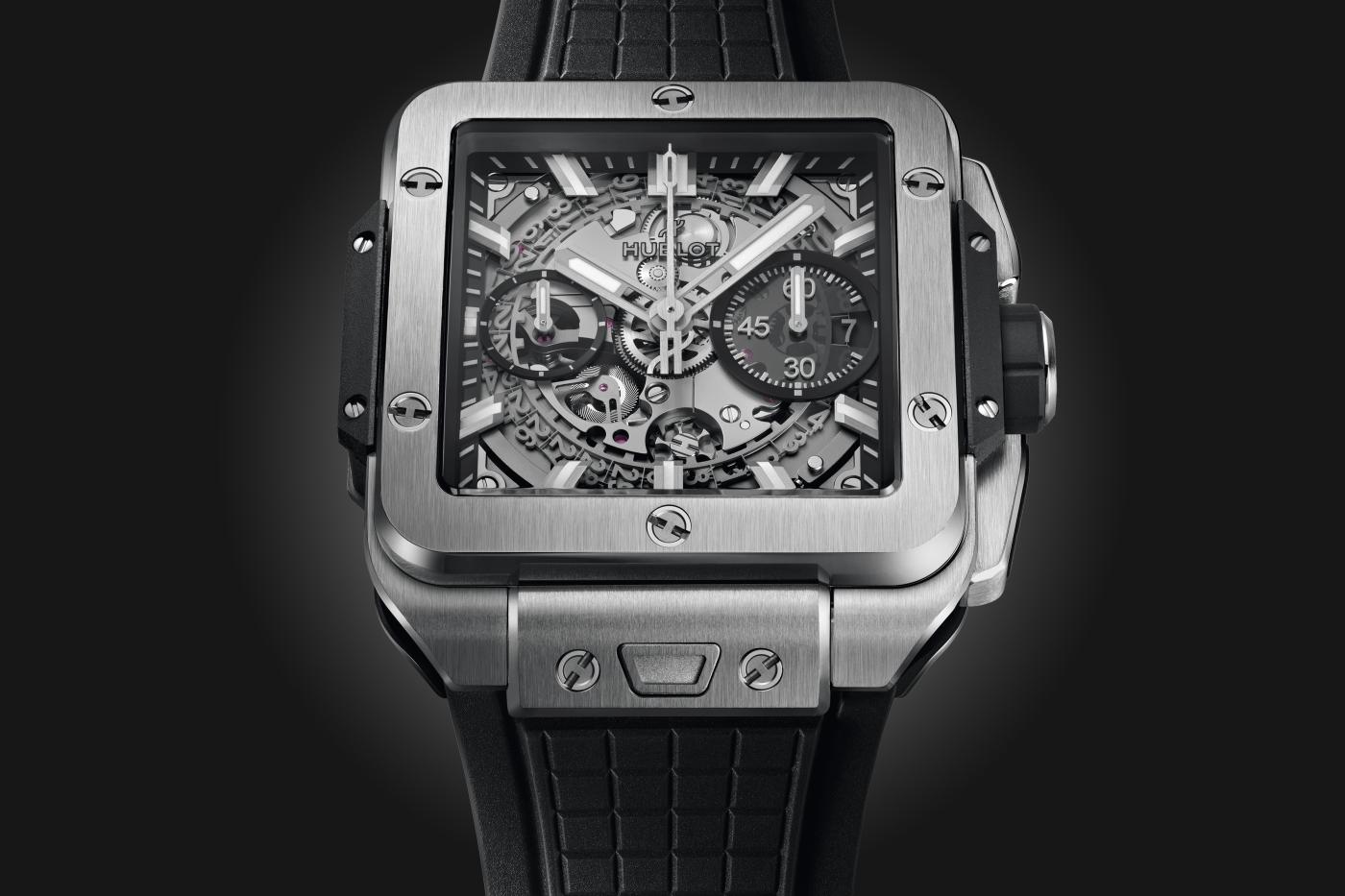 Đồng hồ Hublot Square Bang Unico Titanium 