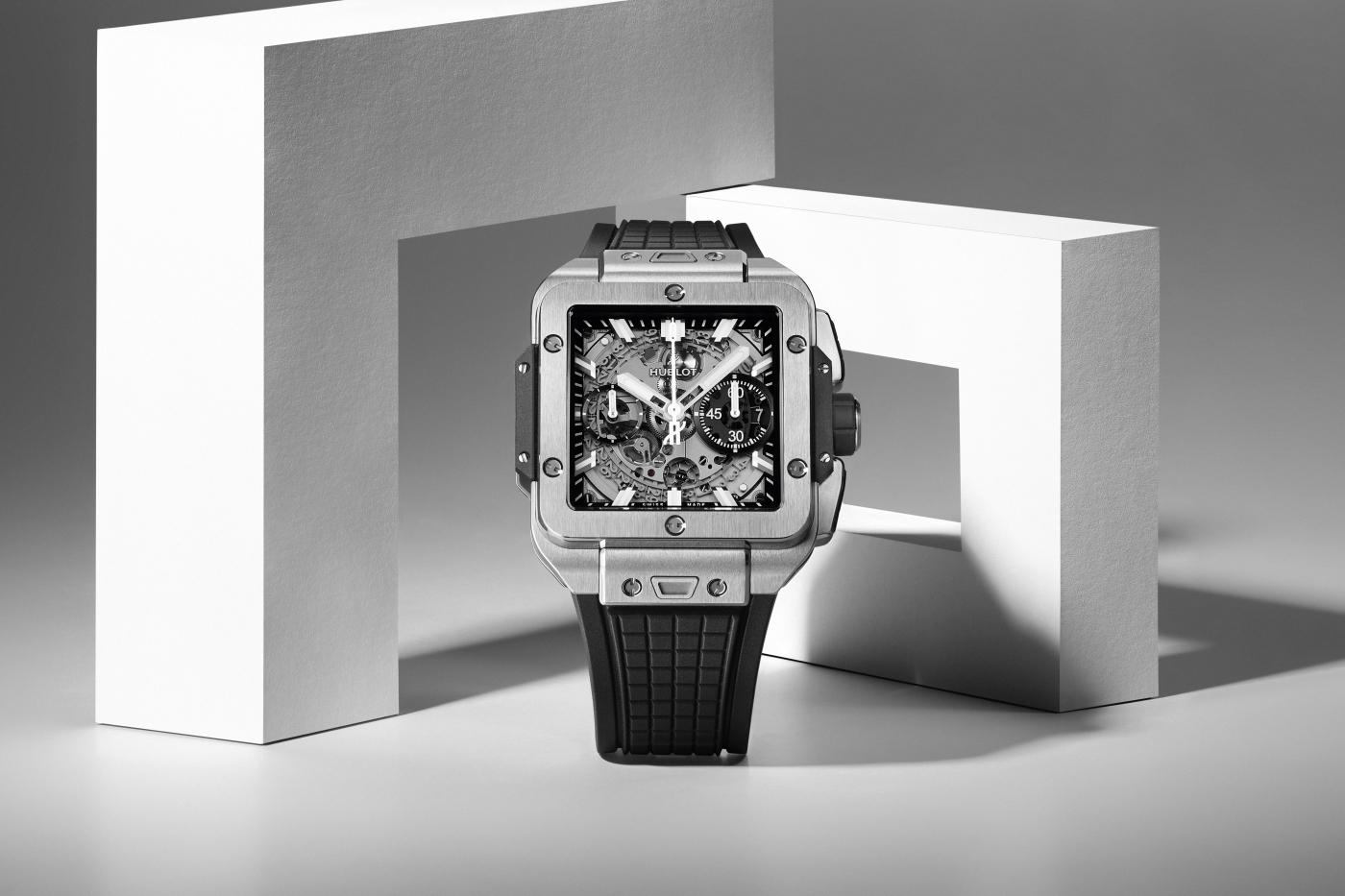 Đồng hồ Hublot Square Bang Unico Titanium 