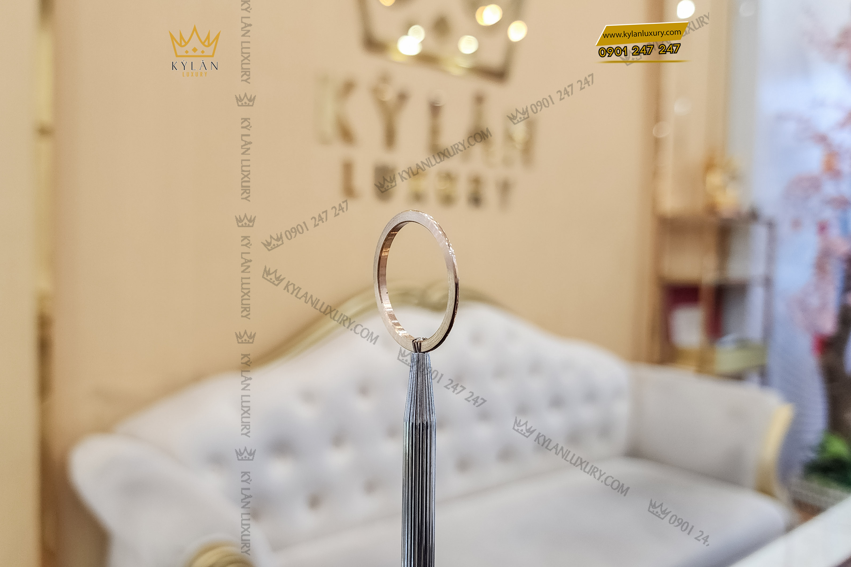 Kỳ Lân Luxury vong bezel rolex vang nguyen khoi au750 dinh kim cuong 31mm 10 Vòng Bezel Rolex vàng nguyên khối Au750 đính kim cương 31mm